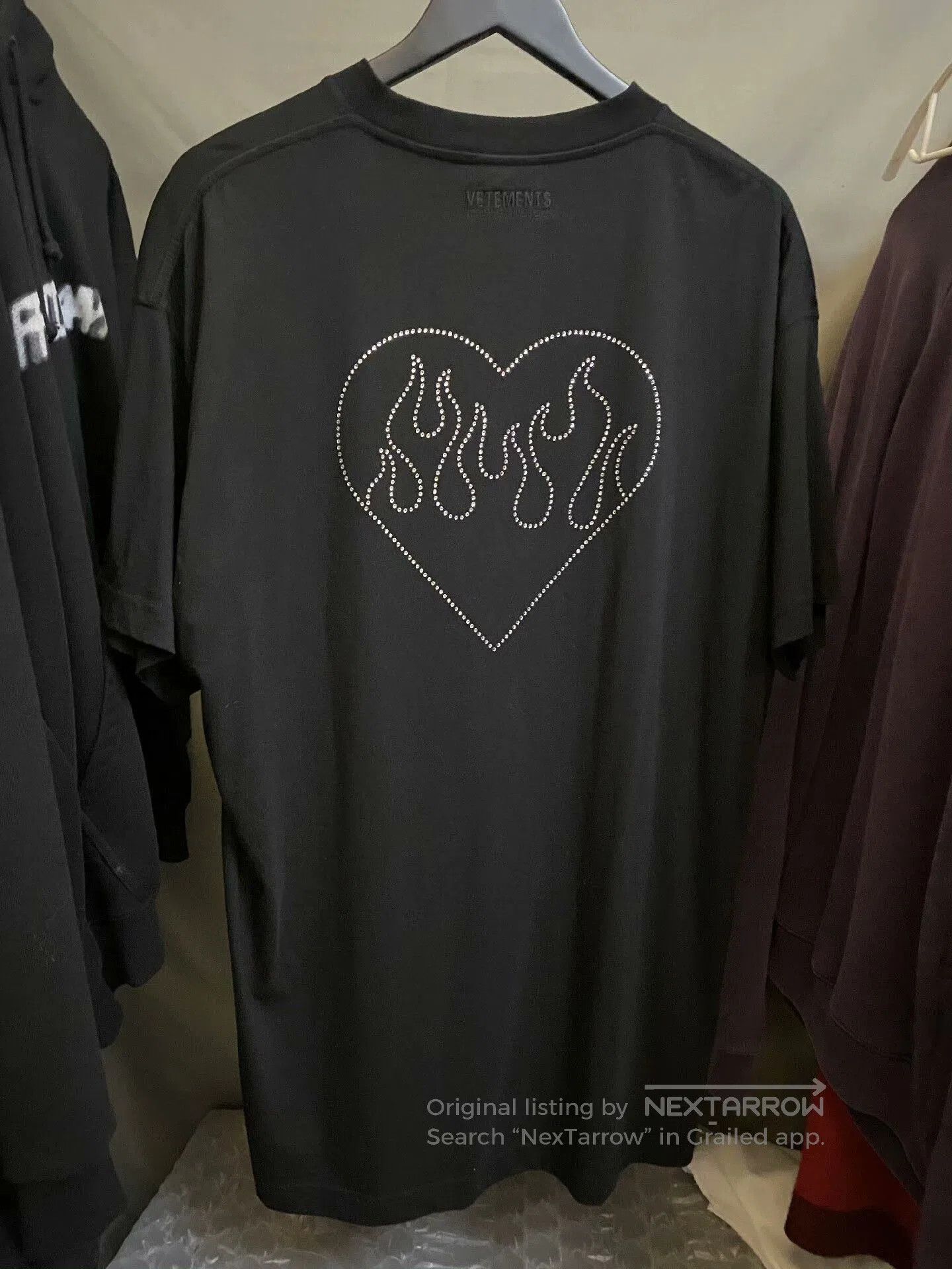 Vetements black heart graphic short sleeve t. Size S / US 4 / IT 40 - 1 Thumbnail