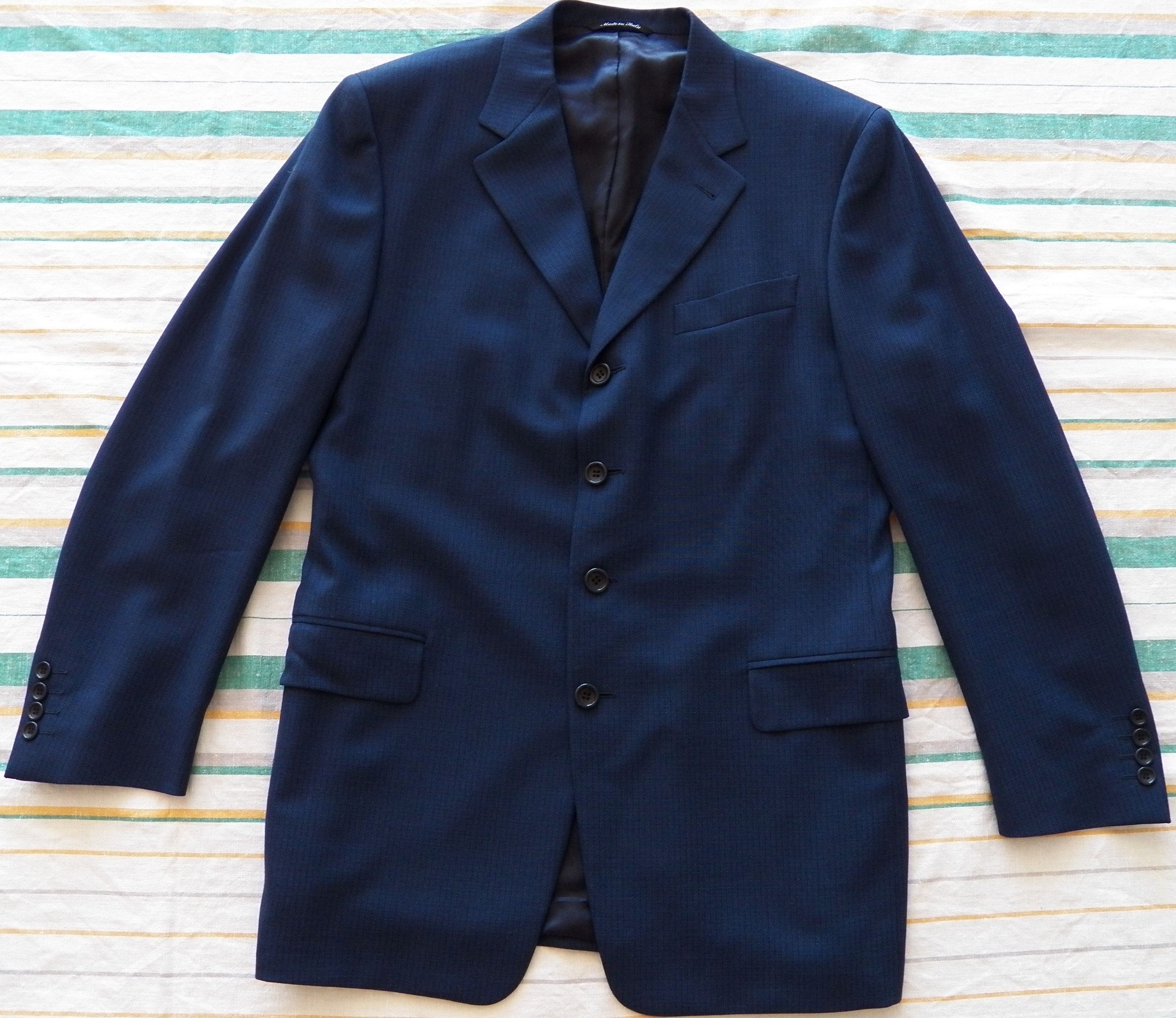 Canali CANALI Proposta UK-US 40R EU 50R pinstripe wool blazer Size 40R - 1 Thumbnail