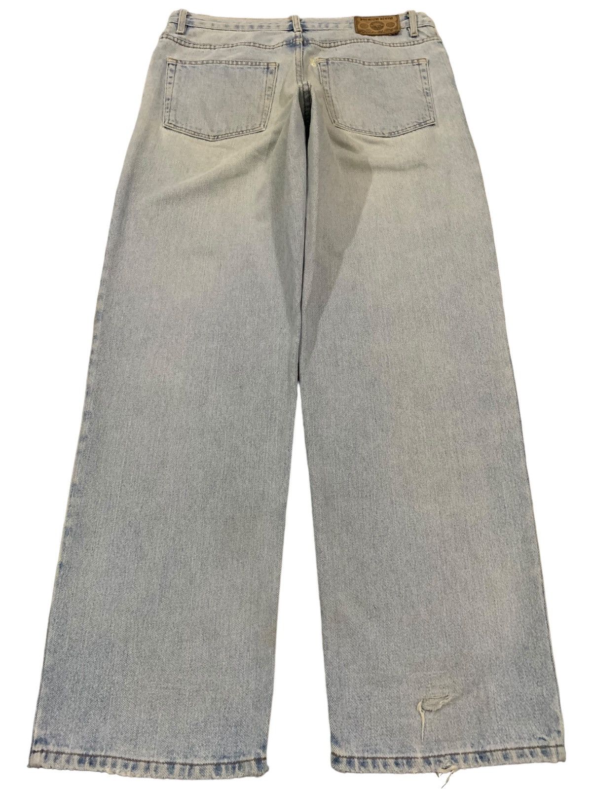 Eddie Bauer Vintage Y2K Eddie Bauer Pre Washed Baggy Loose Ripped Jeans Size US 34 / EU 50 - 2 Thumbnail