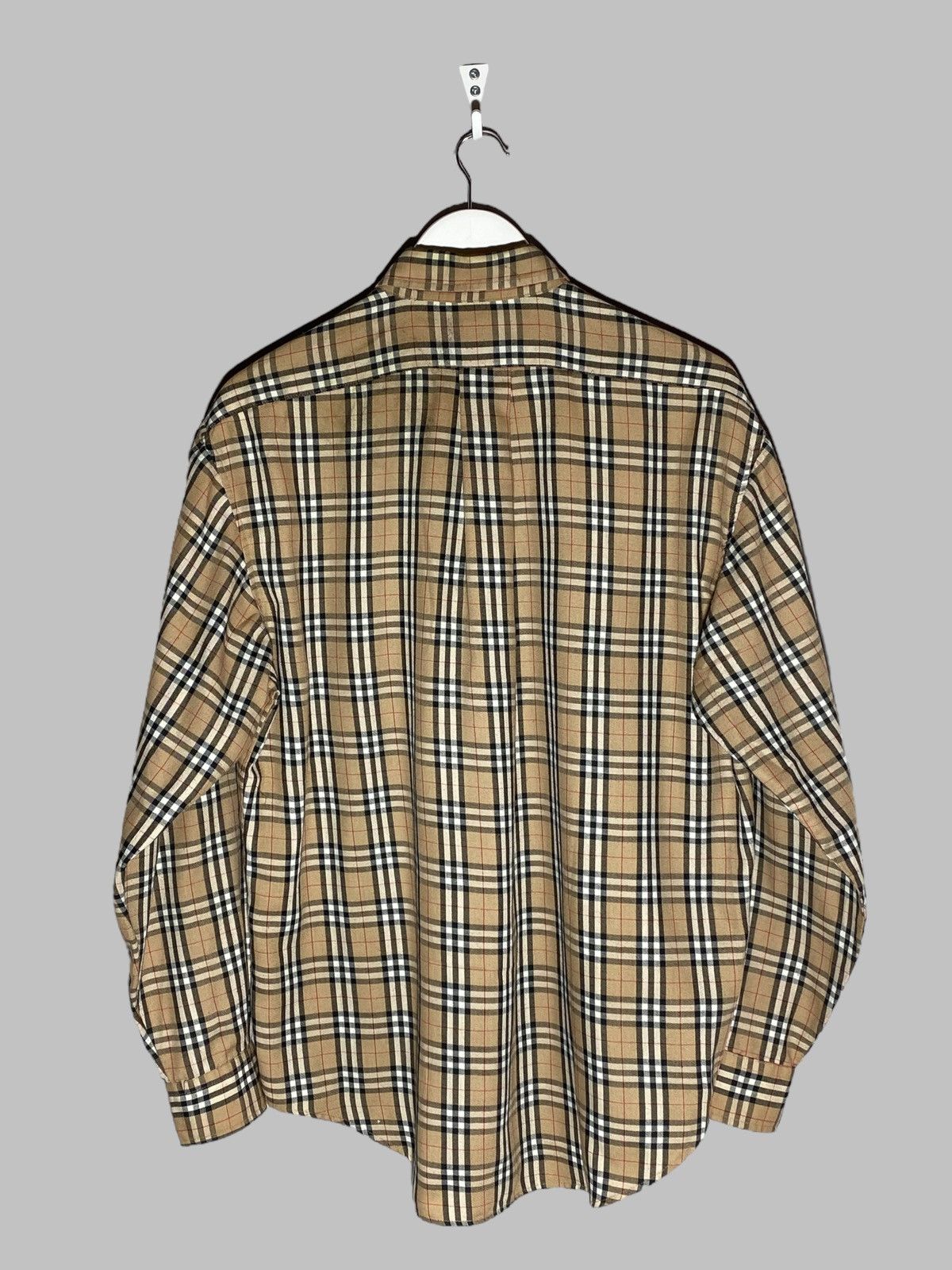 Polo Ralph Lauren 🔥 VNTG POLO RALPH LAUREN NOVA CHECK PATTERN BURBERRY VIBES Size US L / EU 52-54 / 3 - 2 Thumbnail