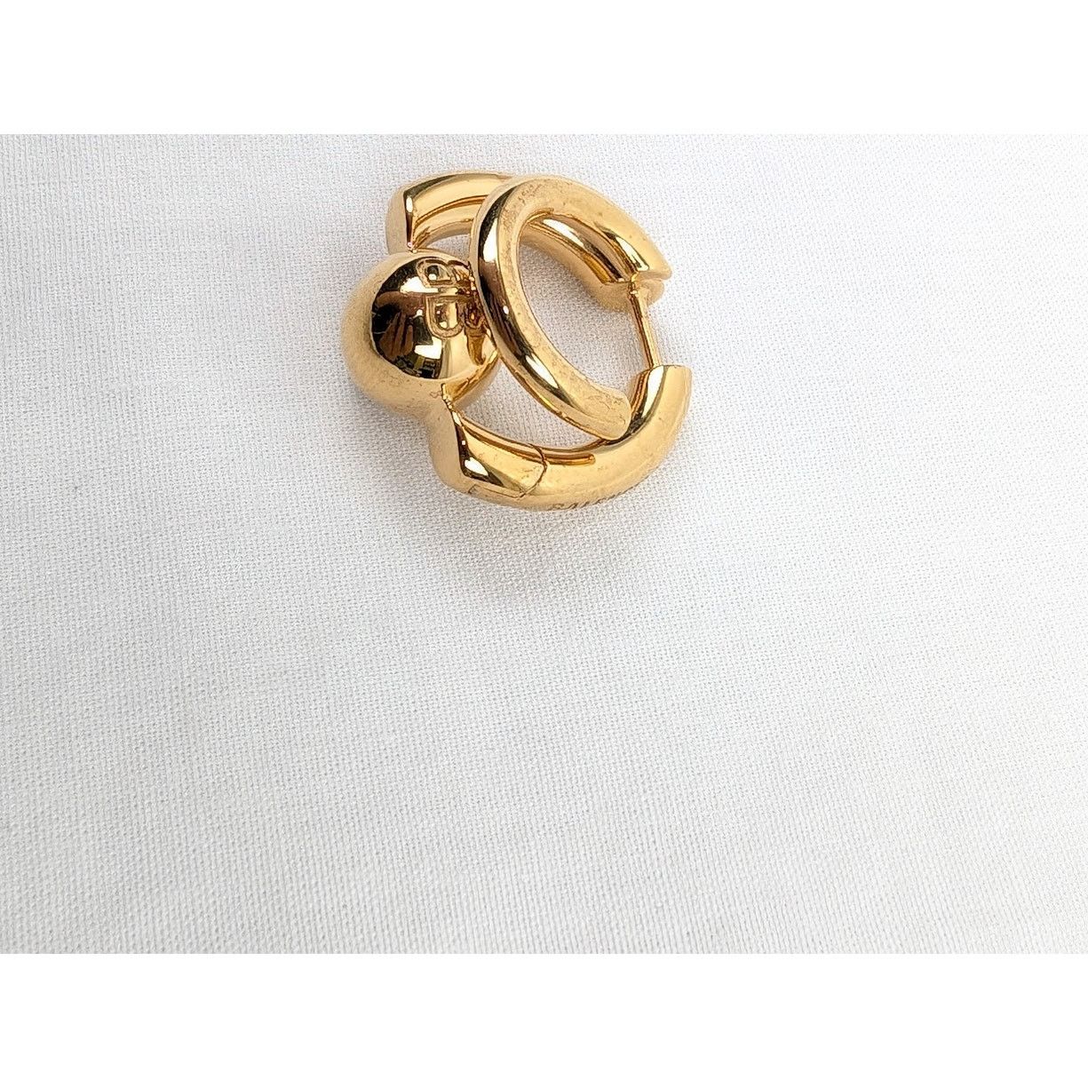 Balenciaga o1rshd1 Size: OS / Double B Ring in Gold Size ONE SIZE - 6 Thumbnail