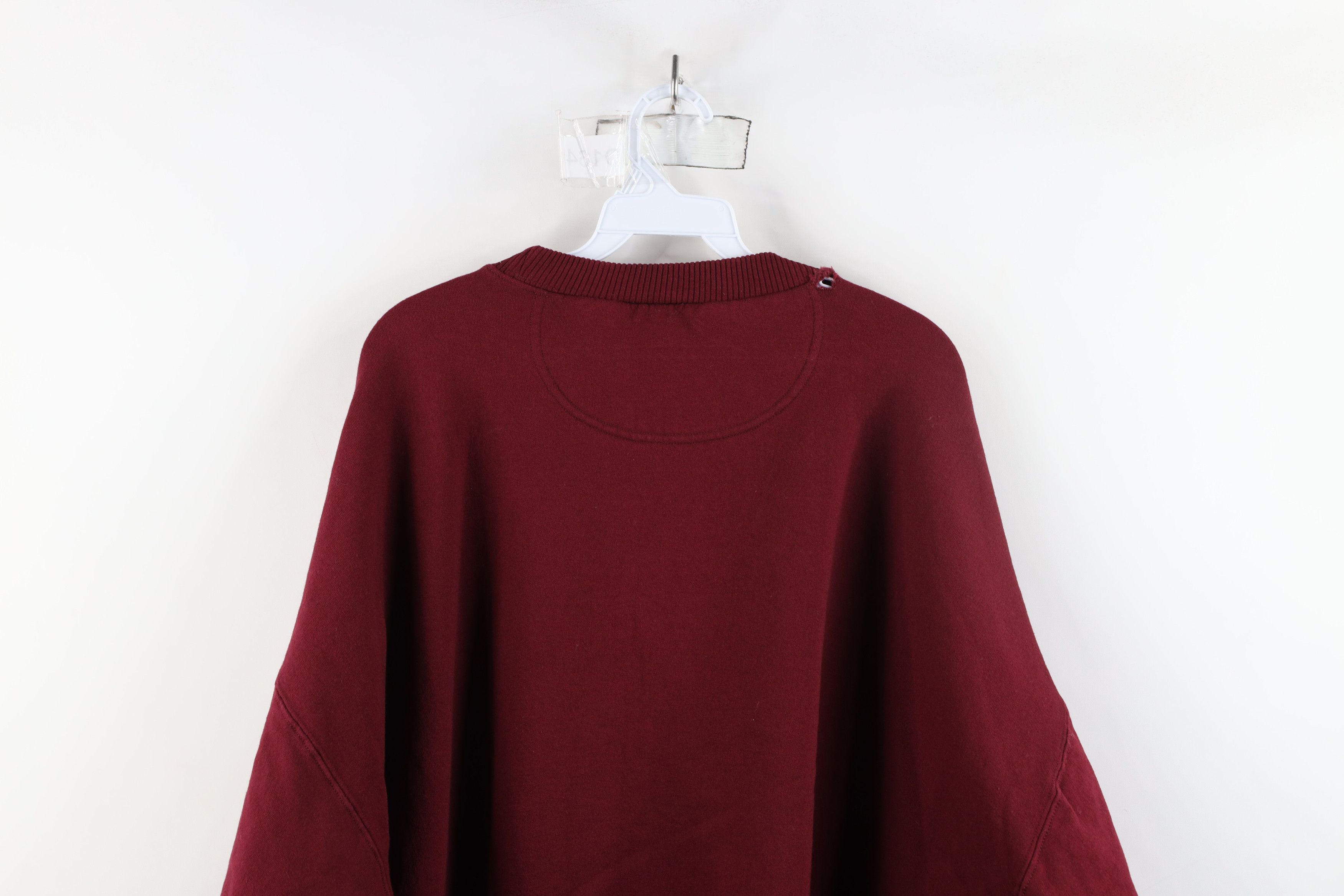 Starter × Vintage Vintage 90s Starter Heavyweight Crewneck Sweatshirt Burgundy Size US XXL / EU 58 / 5 - 13 Thumbnail