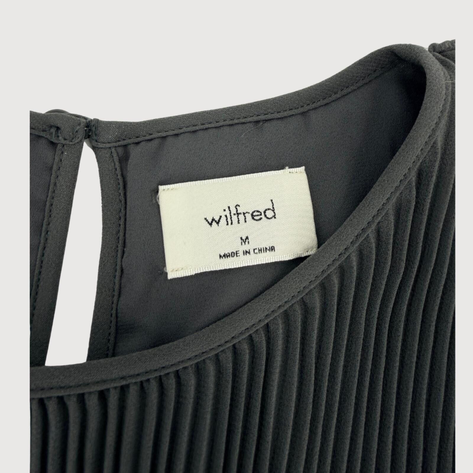 Other Aritzia Wilfred Daydreamer Pleated Dress Charcoal M Size M / US 6-8 / IT 42-44 - 4 Thumbnail