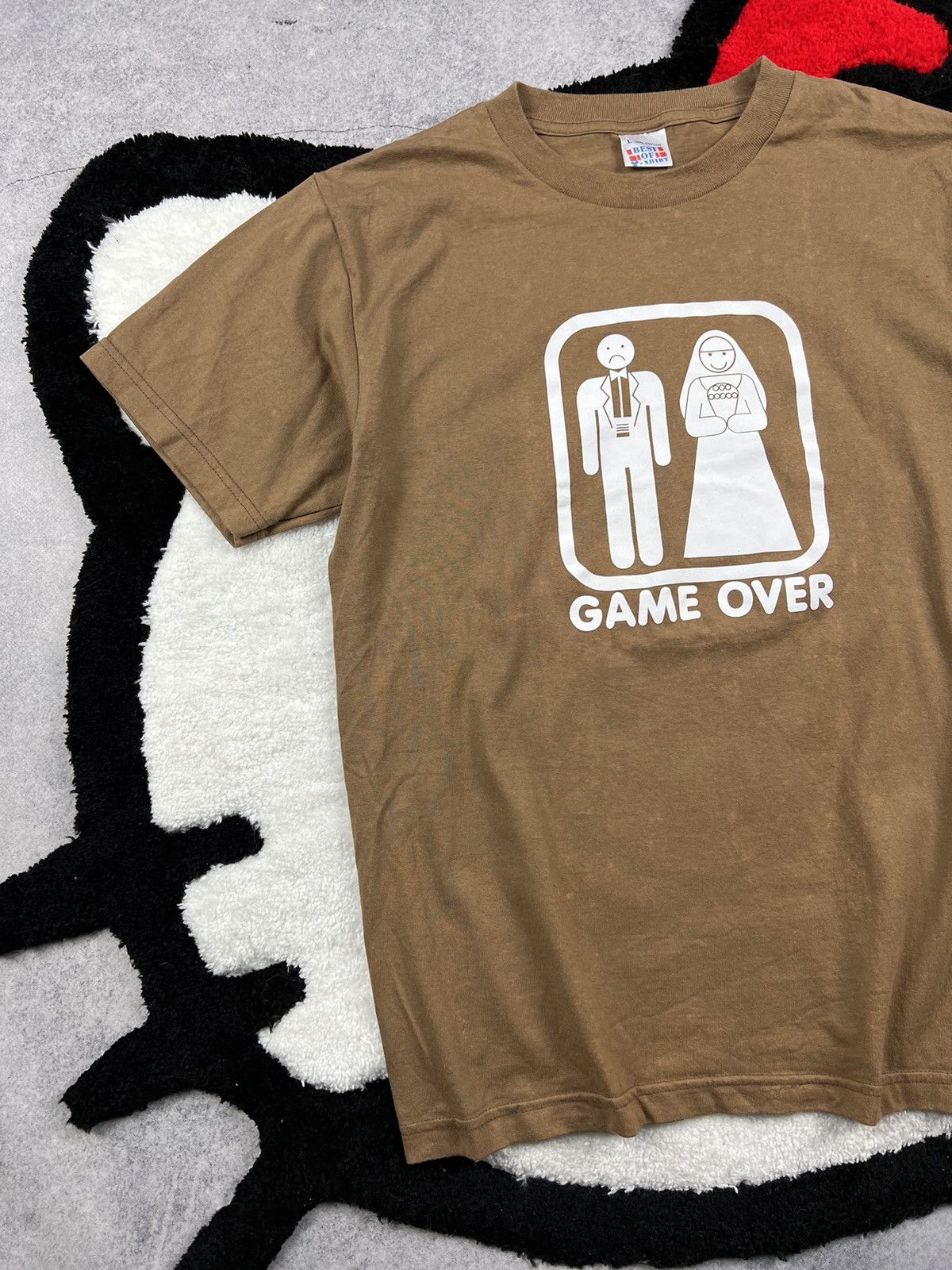Japanese Brand Vintage Adult Y2K Game Over Faded Japanese Humor Tee Shirt Size US L / EU 52-54 / 3 - 2 Thumbnail