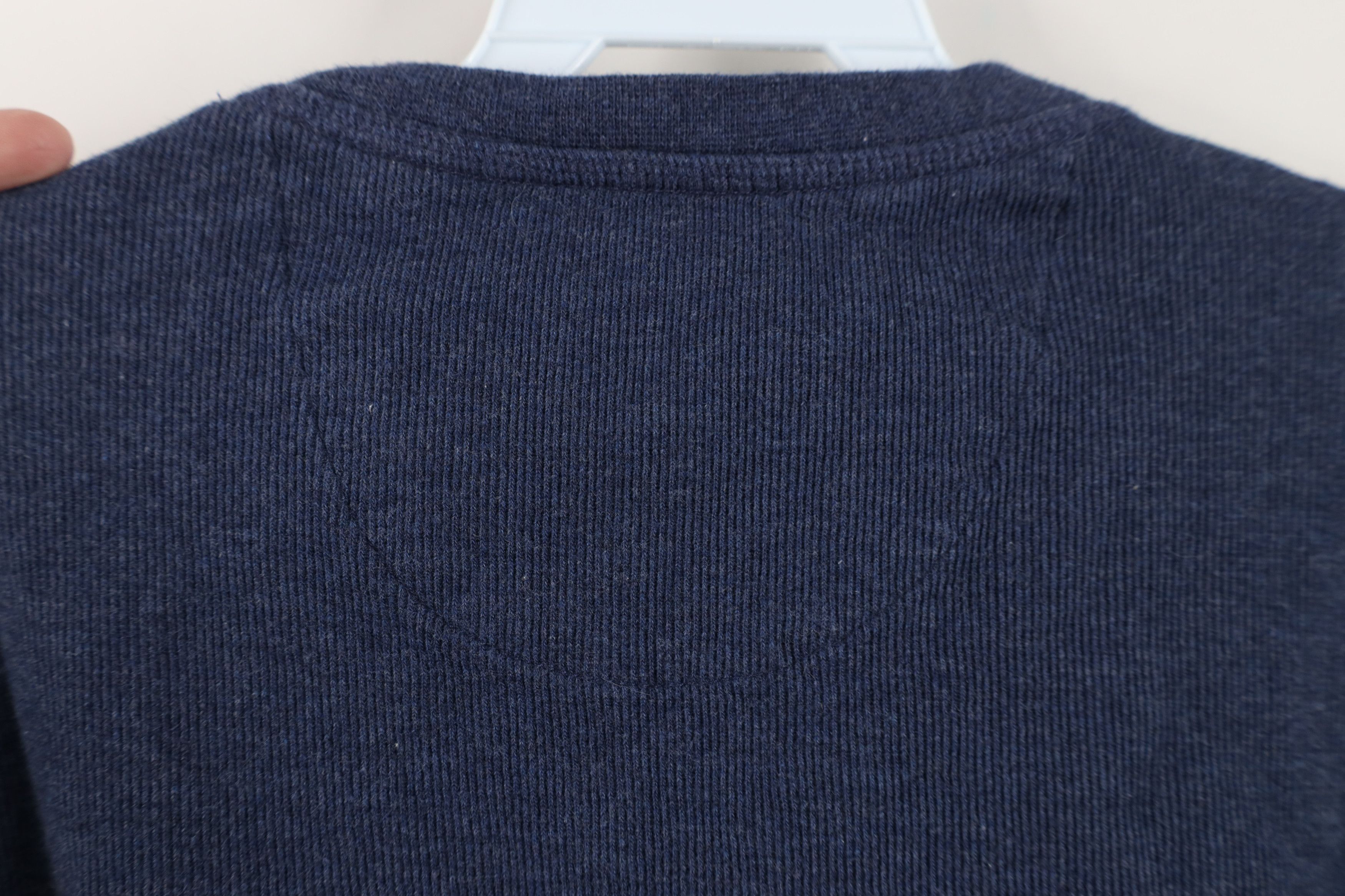 Vintage Vintage 90s Streetwear Ribbed Long Sleeve Henley T-Shirt Size US L / EU 52-54 / 3 - 10 Thumbnail