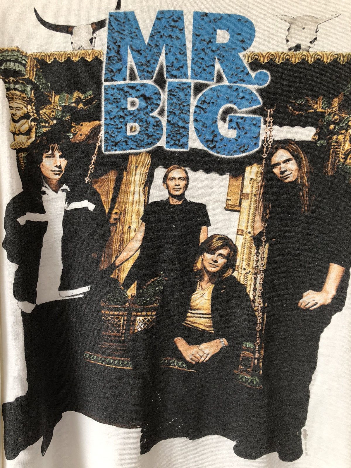 Band Tees × Vintage Vintage 90s MR BIG Thrashed Band Tee Size US L / EU 52-54 / 3 - 4 Thumbnail