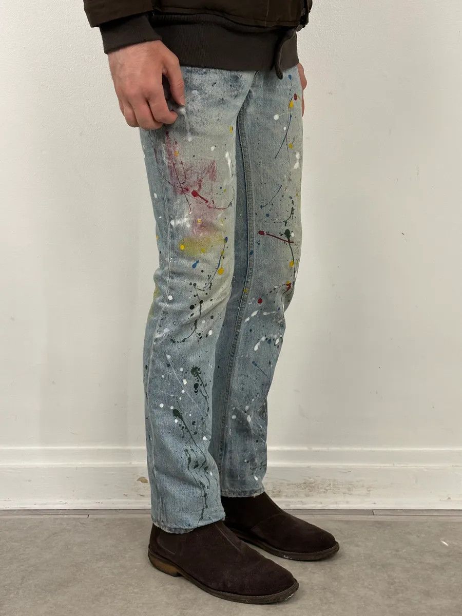 Number (N)ine SS2006 Number (N)ine Paint Splatter Denim Jeans Size US 39 - 4 Thumbnail