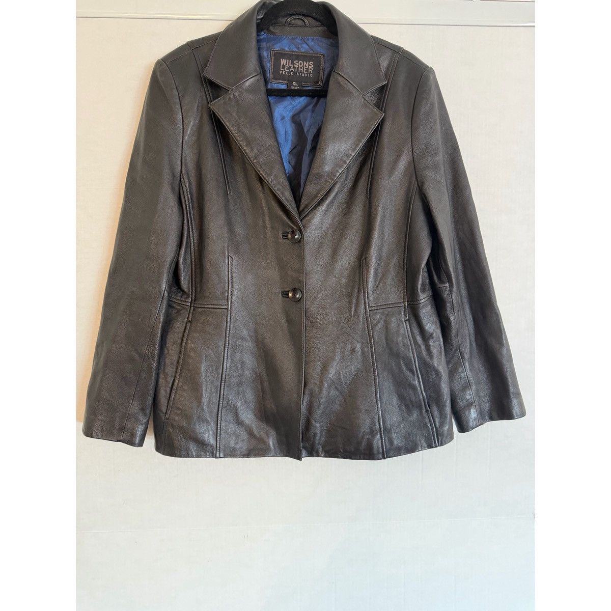 Wilsons Leather WILSONS PELLE STUDIO VINTAGE BLAZER LEATHER JACKET Size XL / US 12-14 / IT 48-50 - 1 Thumbnail