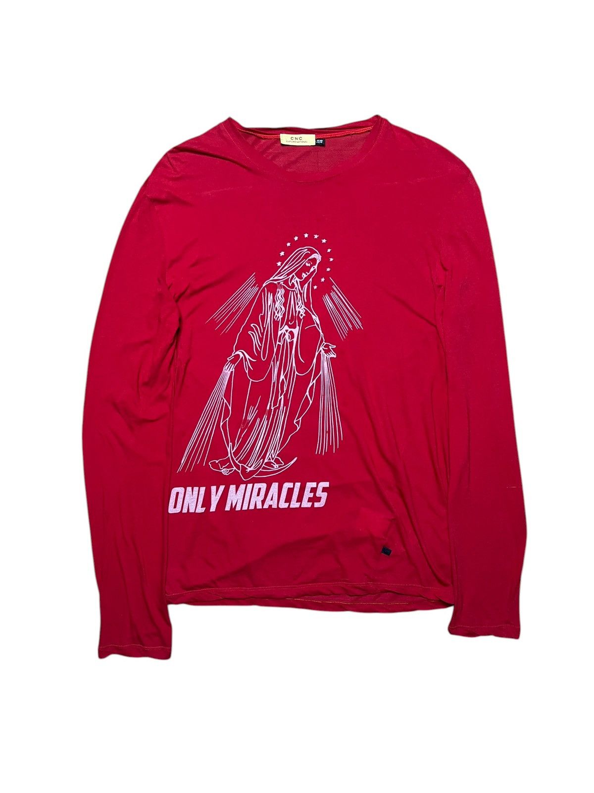 Costume National Costume National “Only Miracles” LS Shirt Italy Graphic Red Size US M / EU 48-50 / 2 - 1 Thumbnail