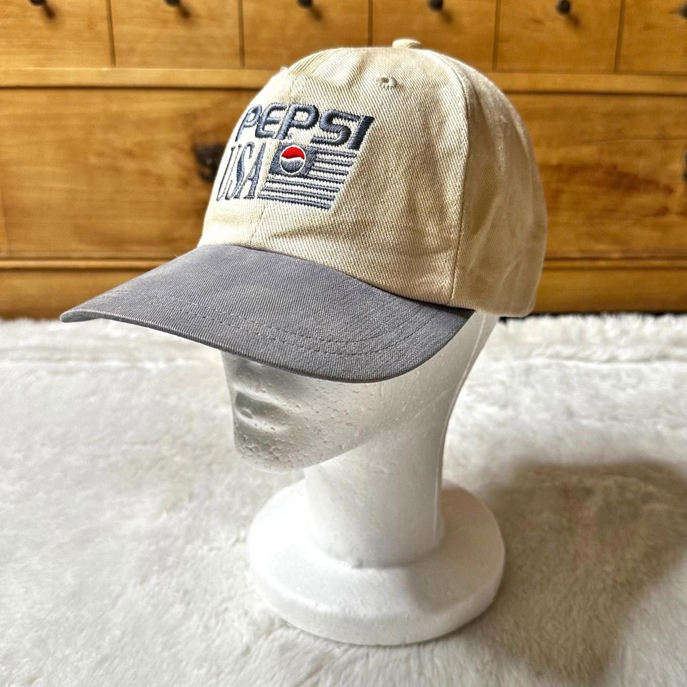 Pepsi × Vintage Vintage 90s Pepsi Strapback Hat Adjustable Unisex Retro Size ONE SIZE - 1 Thumbnail