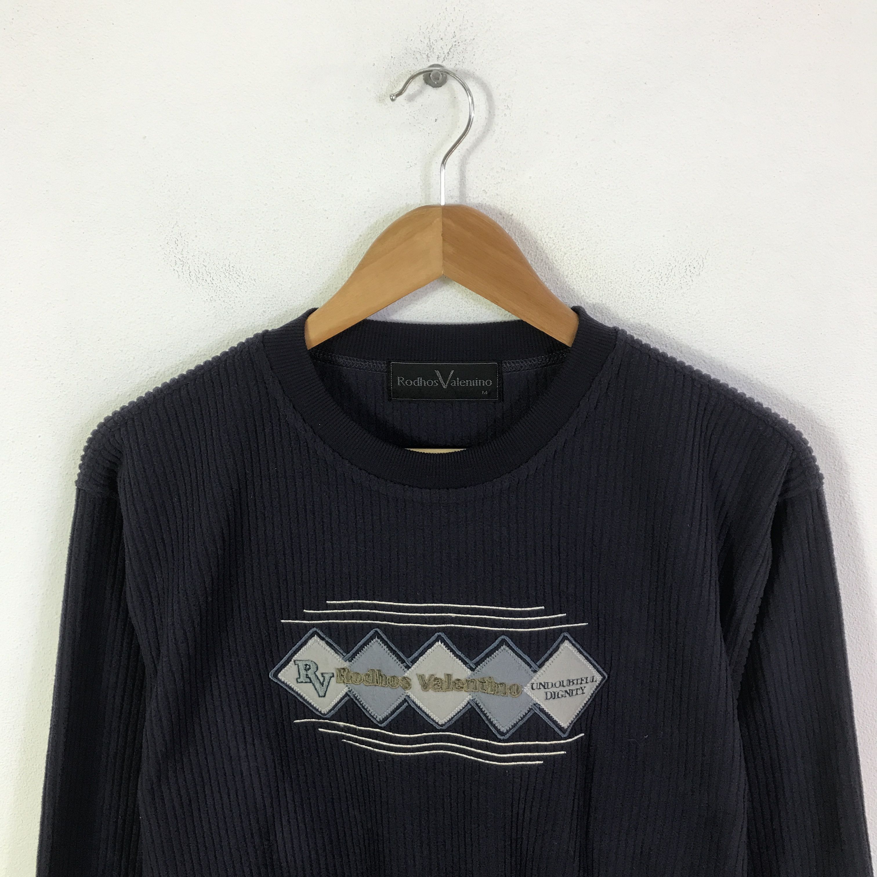 Japanese Brand rodhos valentino sweatshirt K114B22 Size US M / EU 48-50 / 2 - 2 Thumbnail