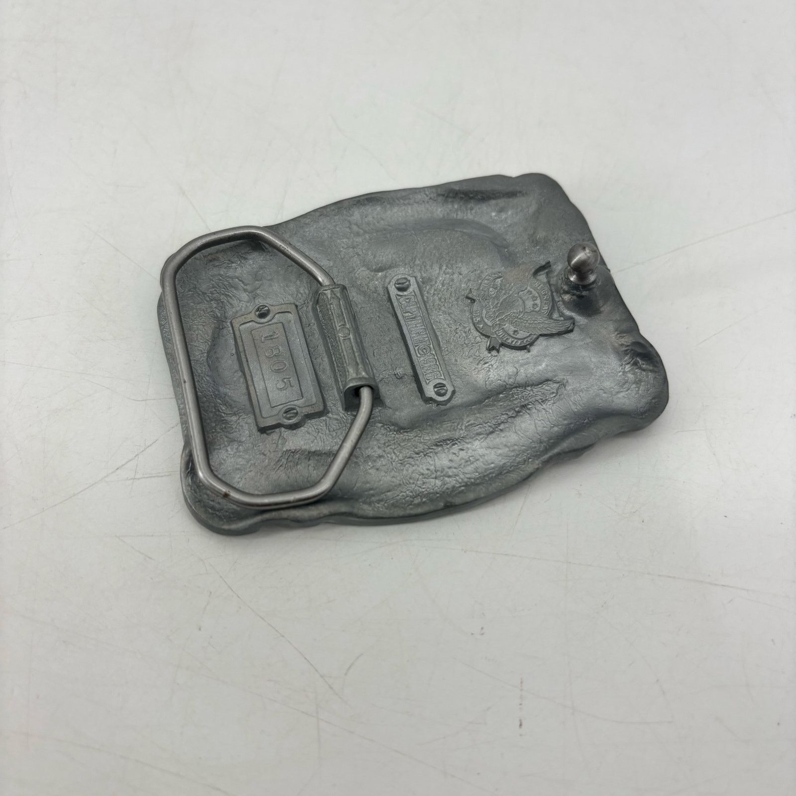 Vintage Volunteer Firefighter Belt Buckle Enamel Great American Size ONE SIZE - 13 Thumbnail