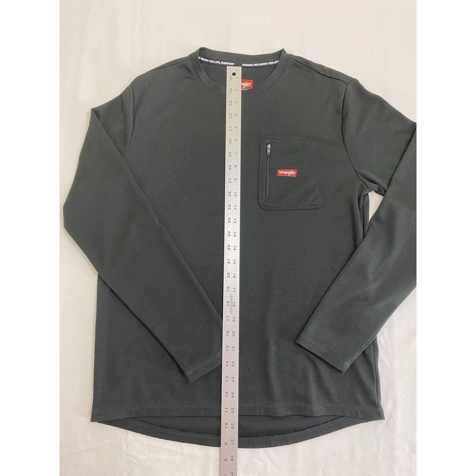 Wrangler Wrangler Thermal Long Sleeve Top Men's Medium Black Size US M / EU 48-50 / 2 - 2 Thumbnail