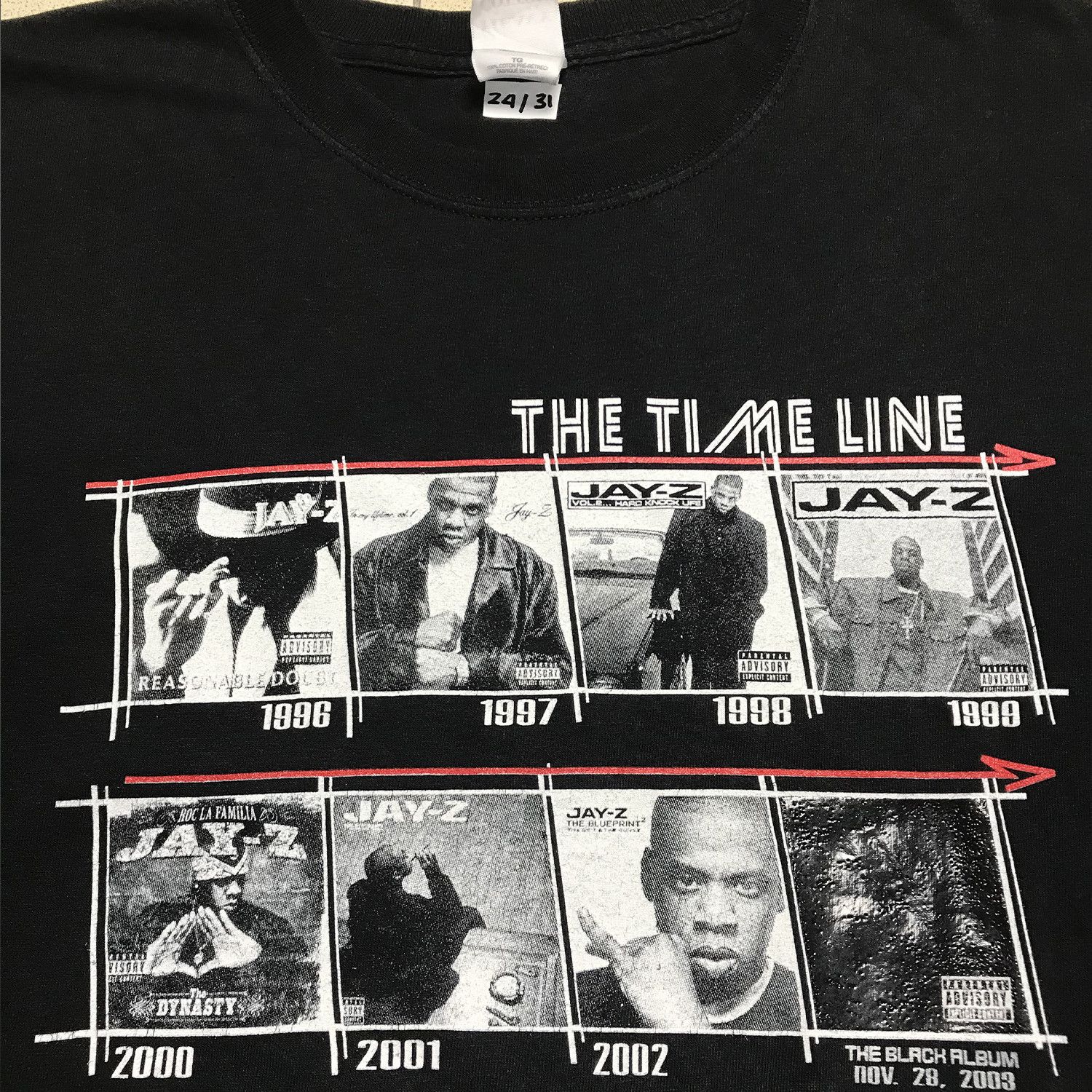 Rap Tees Vintage Jay Z Shirt Black Album Promo Shirt Size US L / EU 52-54 / 3 - 1 Thumbnail