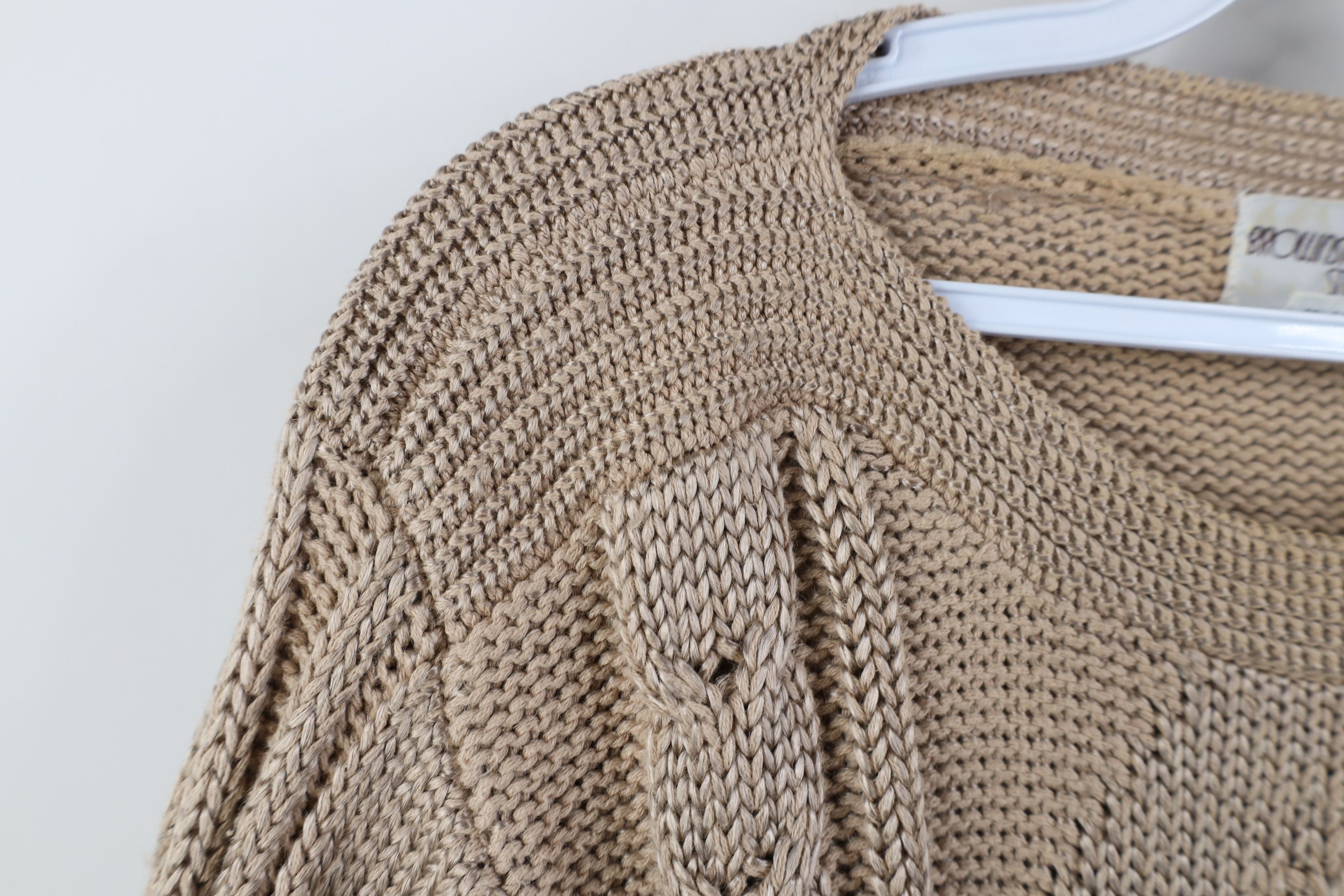 Vintage Vinage 90s Streetwear Blend Heavy Cable Knit Sweater Size XL / US 12-14 / IT 48-50 - 5 Thumbnail