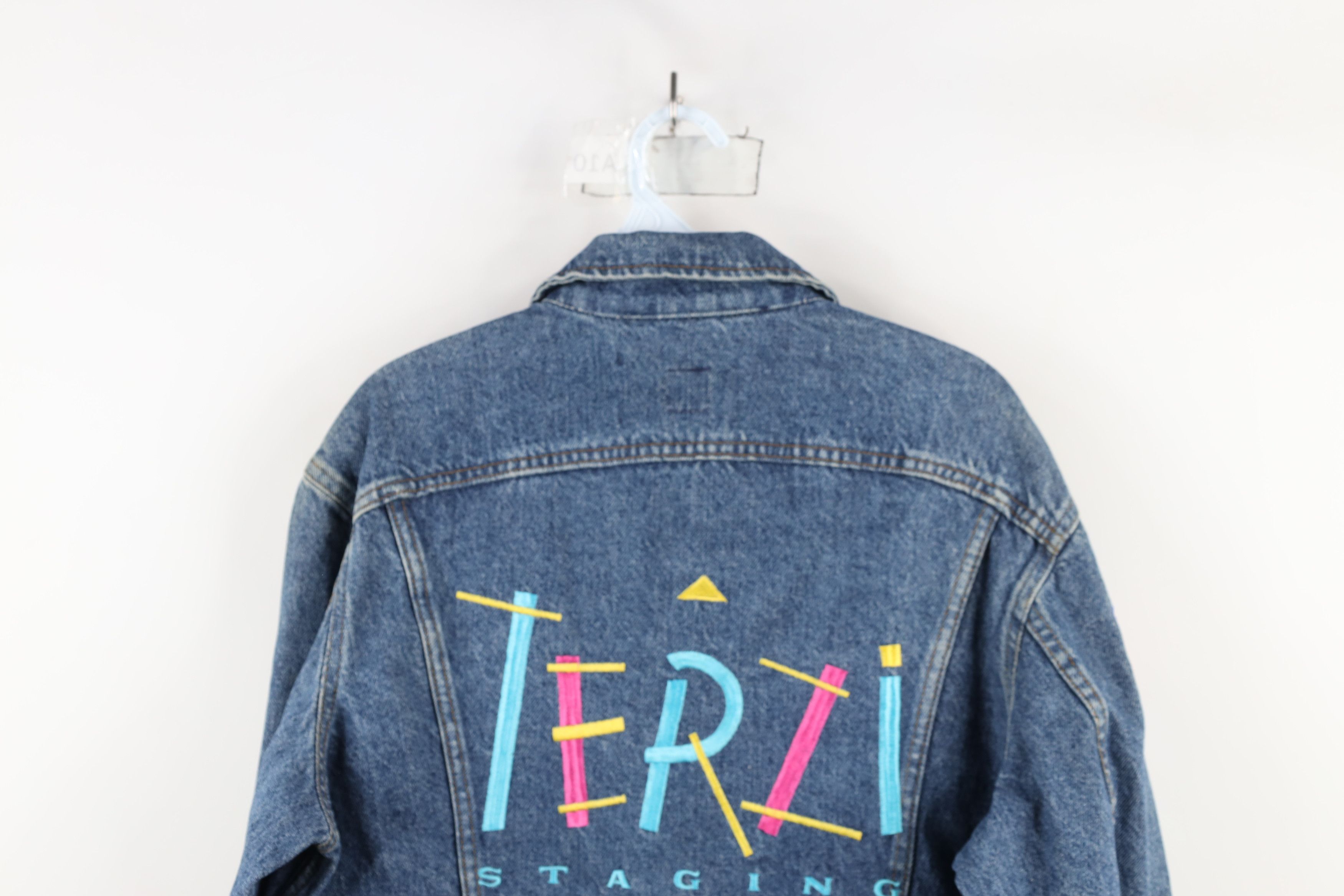 Vintage Vintage 90s The Rolling Stones Band Trucker Jacket USA Size US L / EU 52-54 / 3 - 15 Thumbnail