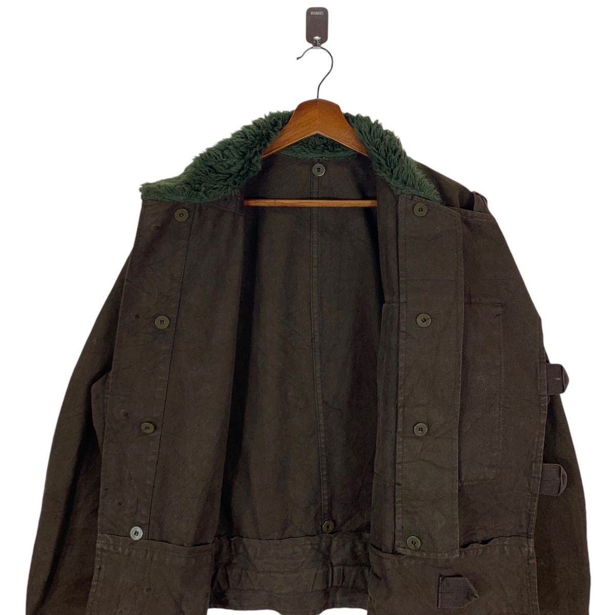 Vintage ⚡️⚡️VINTAGE SWEDISH ARMY MOTORCYCLE BIKERS JACKET C50 Size US L / EU 52-54 / 3 - 11 Thumbnail