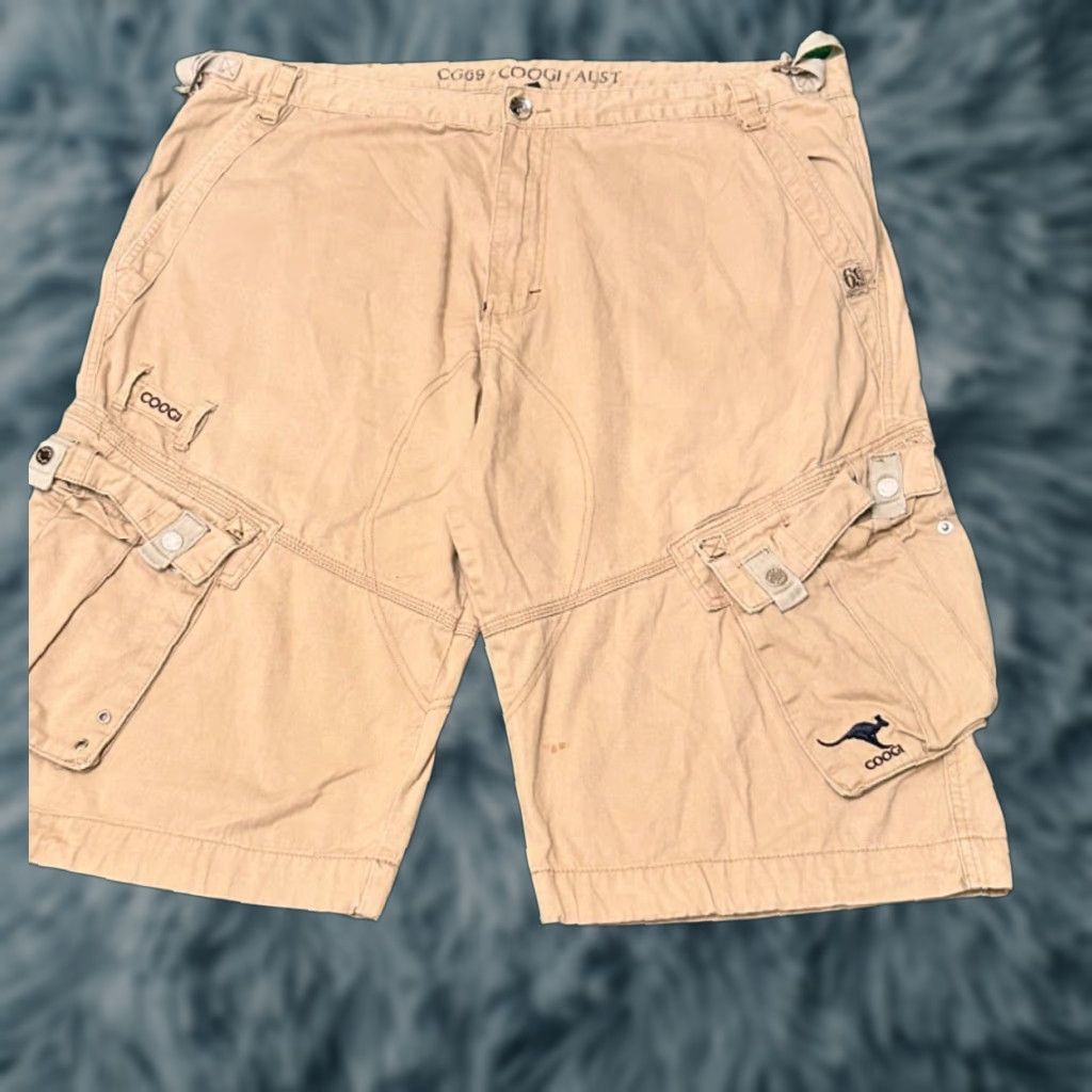 Coogi VINTAGE COOGI Baggy Hip Hop Skater Cargo Pocket Shorts Mens Size 44 Brown 90s Y2K Grunge Punk Cargo Pocket 90s Mens Size US 44 / EU 60 - 1 Thumbnail