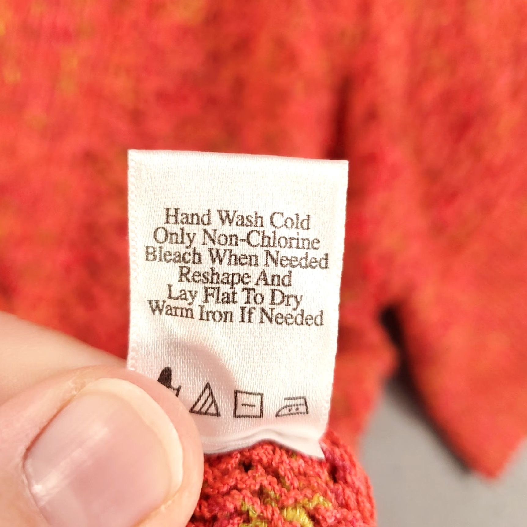 Coldwater Creek Coldwater Creek Sweater Cardigan XL Orange Peach Speckled Button Up Womens Size XL / US 12-14 / IT 48-50 - 7 Thumbnail