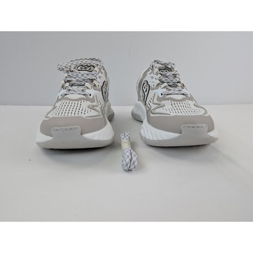 Gucci o1rshd1 Ripple Splash Sneaker in White / Grey Size US 11 / EU 44 - 9 Thumbnail