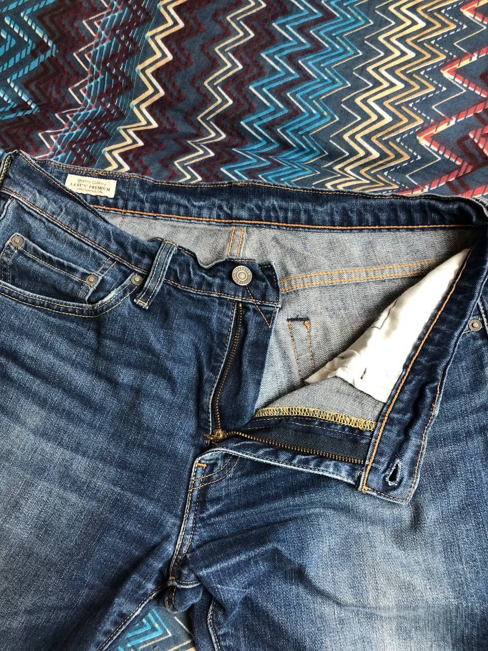 Levi's × Levi's Vintage Clothing Vintage 90s Levis 511 Blue Wash Distressed Style Jeans Size US 33 - 12 Thumbnail