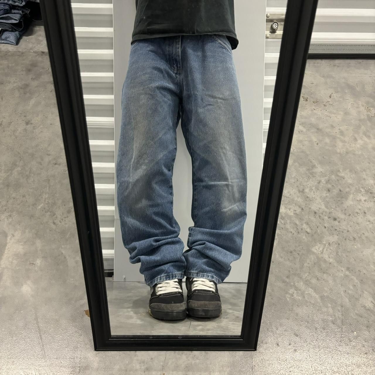 Japanese Brand × Vintage Crazy Vintage Y2K/2000s Grunge Faded Medium Wash Denim Jeans! Size US 33 - 1 Thumbnail