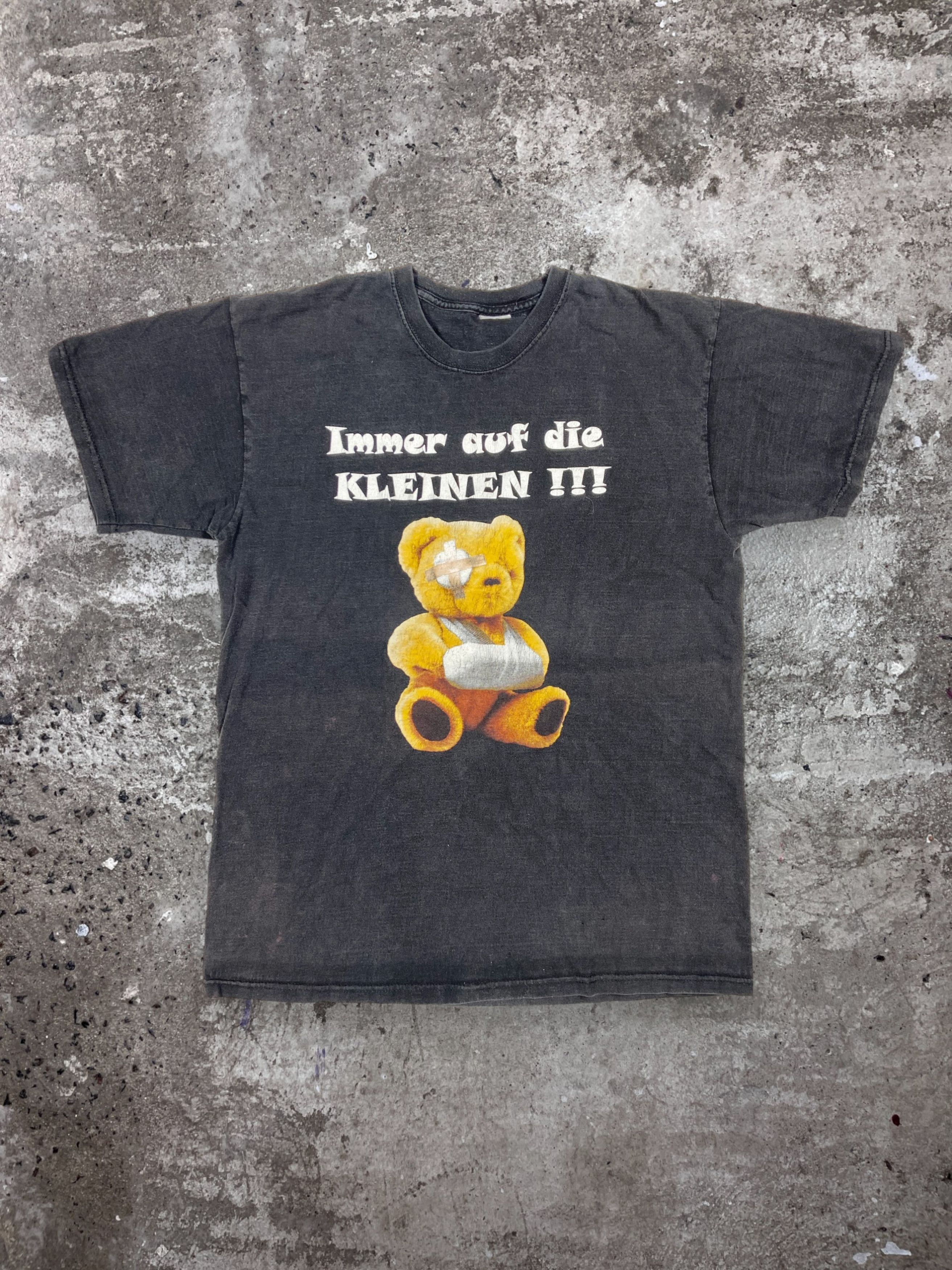 Vintage BROKE BEAR :( SUN FADED & DISTRESSED TEE 1990s - № 228 Size US L / EU 52-54 / 3 - 1 Thumbnail