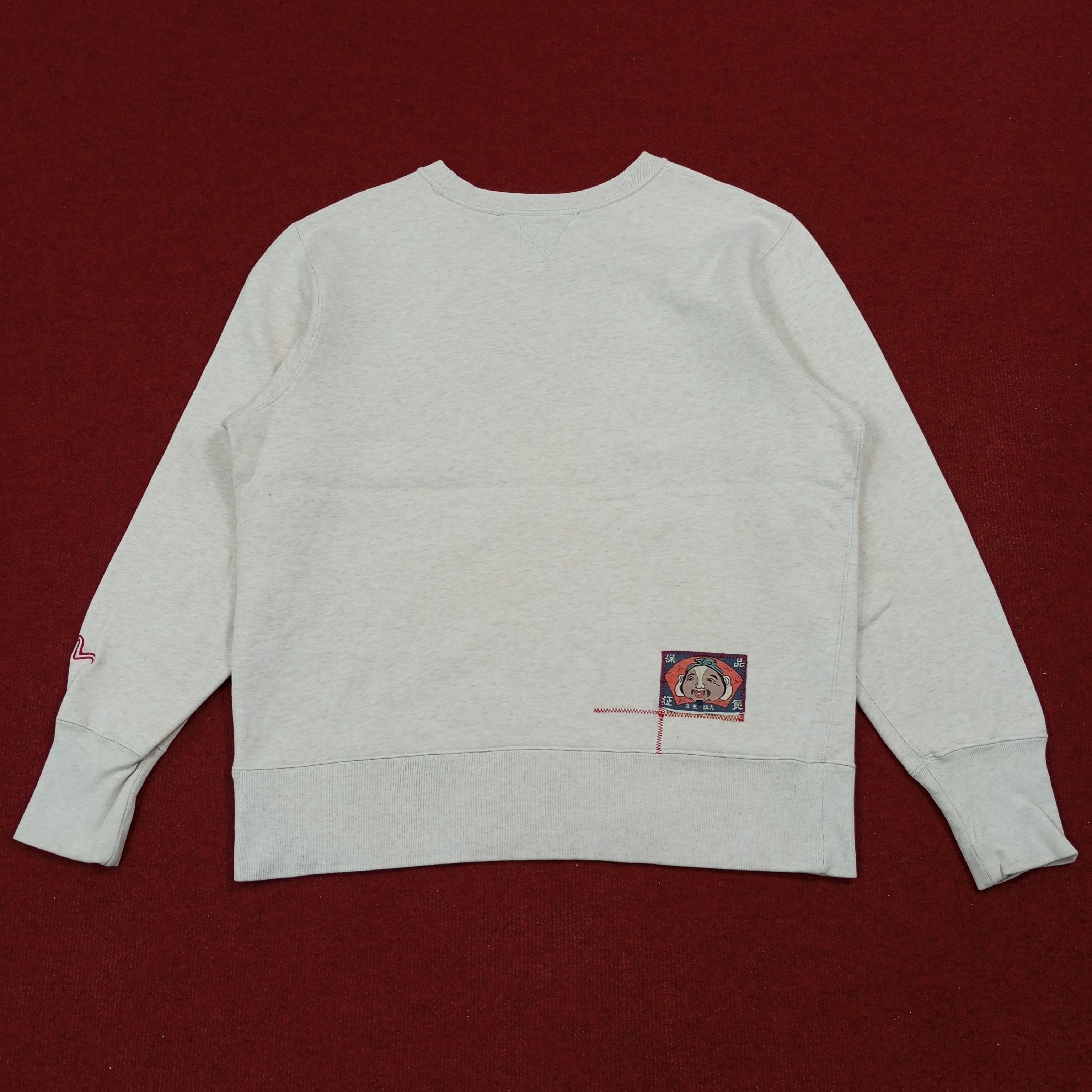 Evisu × Japanese Brand × Vintage Evisu Japanese Fashion Streetwear Style Sweatshirt Size US L / EU 52-54 / 3 - 3 Thumbnail