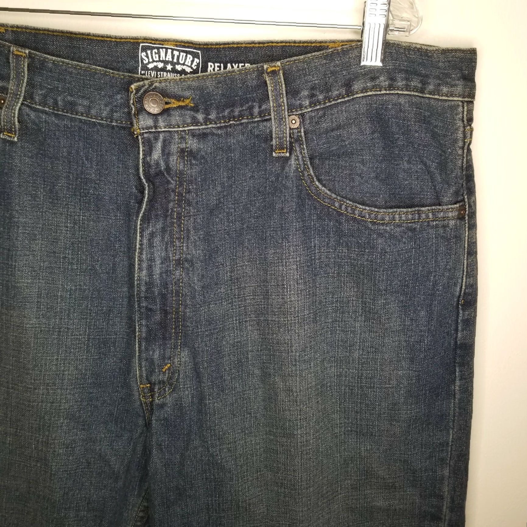 Levi's LEVI'S Relaxed Straight Leg Blue Jeans Adult 40x30 Mens Size US 40 / EU 56 - 2 Thumbnail
