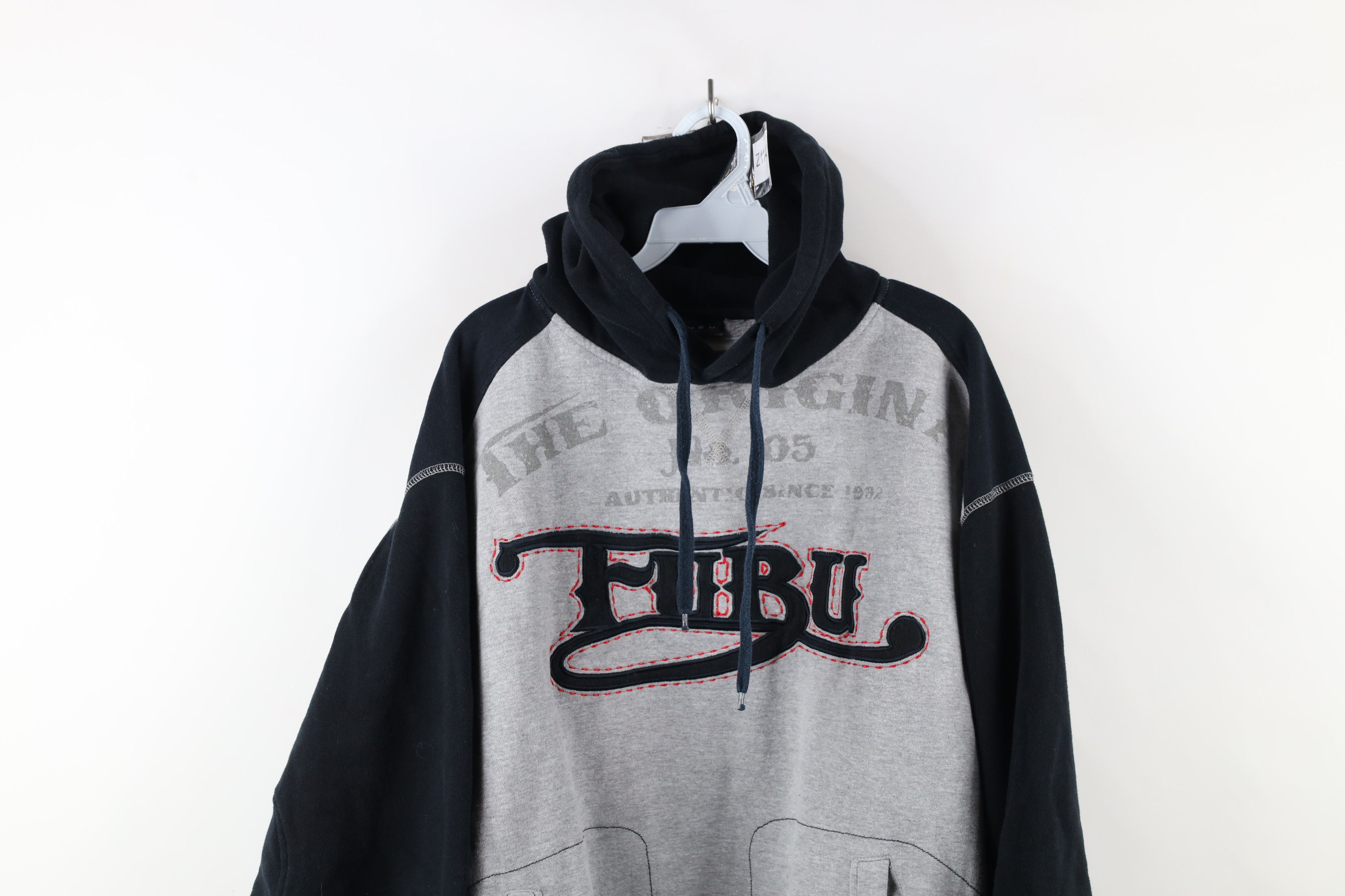 Fubu × Vintage Vintage 90s FUBU Spell Out Script Baggy Heavyweight Hoodie Size US L / EU 52-54 / 3 - 2 Thumbnail