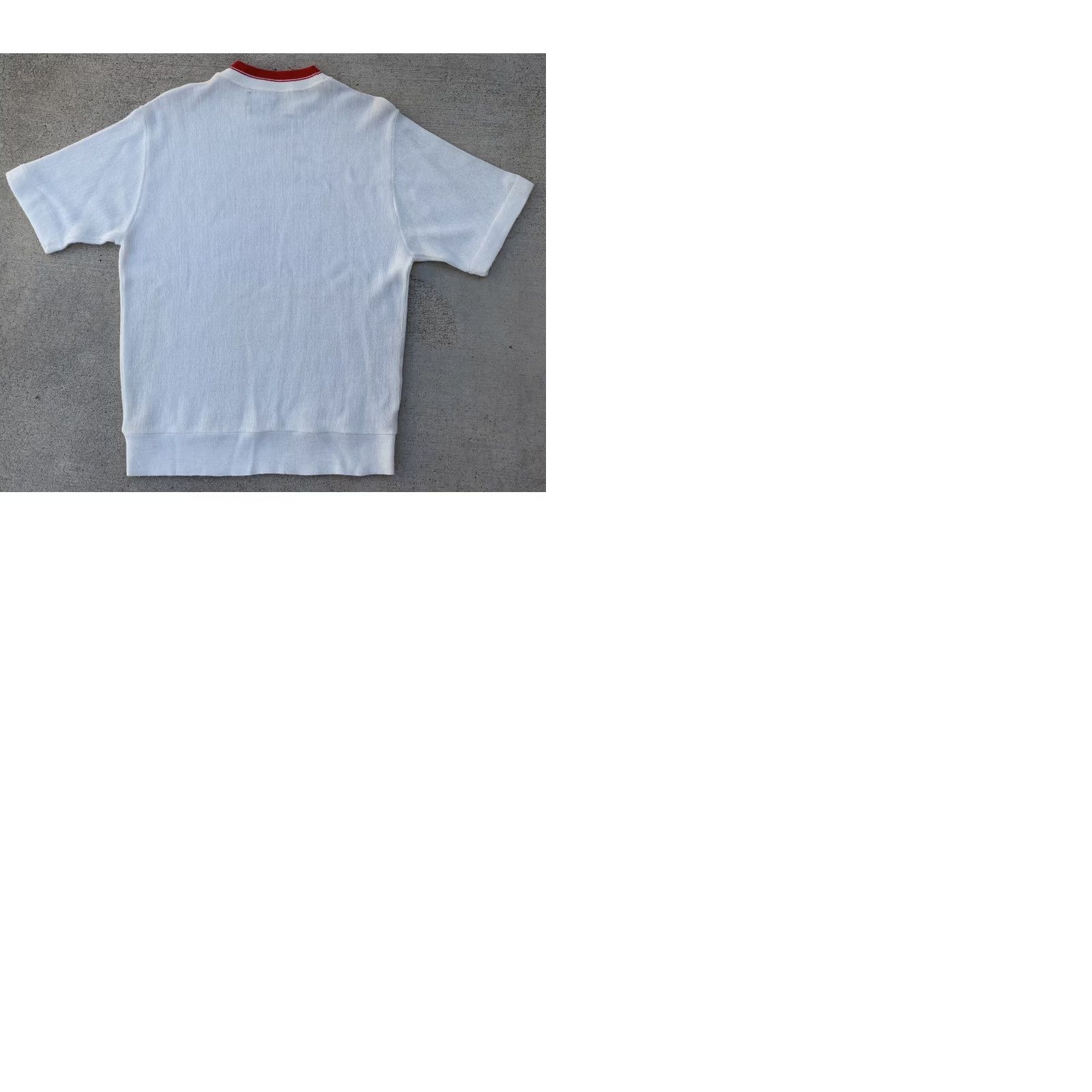 Vintage VINTAGE Puritan Gary Player golf short sleeve sweater mock neck mod Size L Shirt Adults Ivory 1960s GoGo Mens Size US L / EU 52-54 / 3 - 9 Thumbnail
