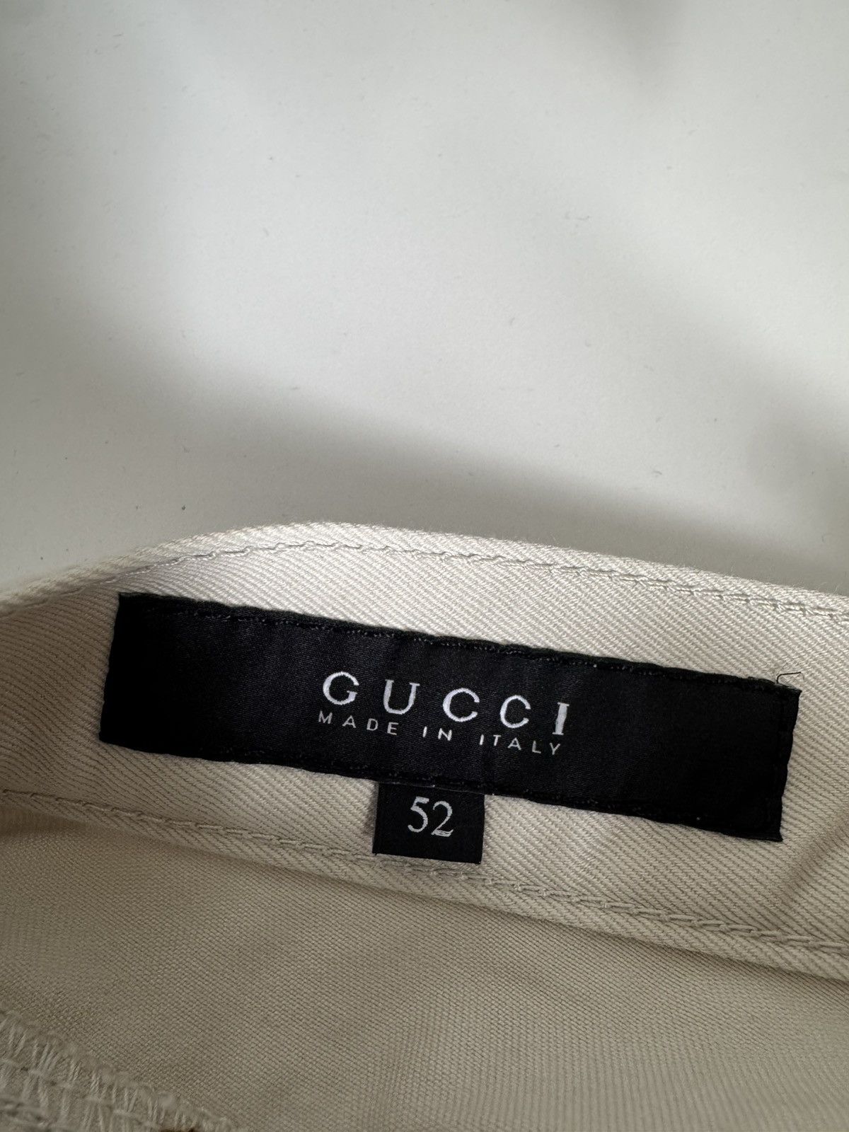 Gucci AW09 cream pants luxury designer Made in Italy