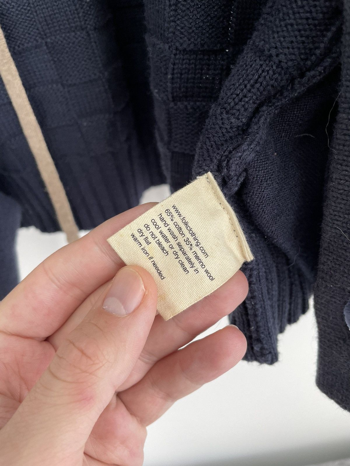 Folk FOLK Merino Wool Cotton Ckeck Cardigan Size 6 Size US XXL / EU 58 / 5 - 12 Thumbnail