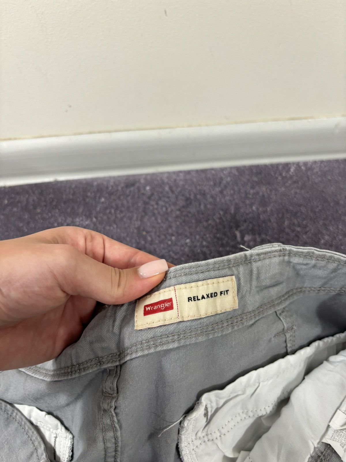 Vintage Vintage Wrangler USA Relaxed Fit Gray Hype Cargo Shorts Size US 36 / EU 52 - 10 Thumbnail