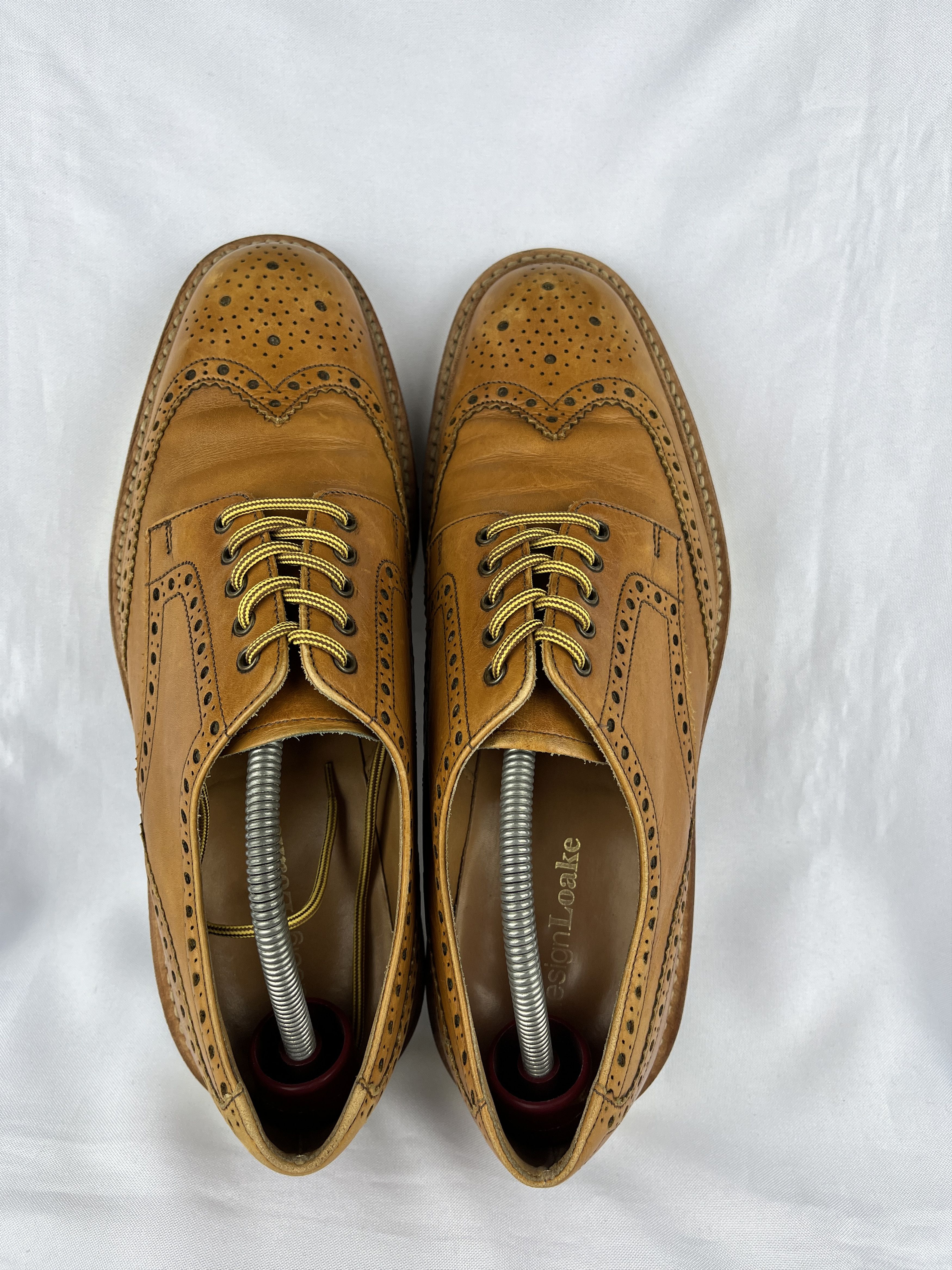 Genuine Leather × Loake Loake Hal Brogue Leather Shoes Size UK 8.5 EU 42.5 CM 27.1 Size US 8.5 / EU 41-42 - 5 Thumbnail