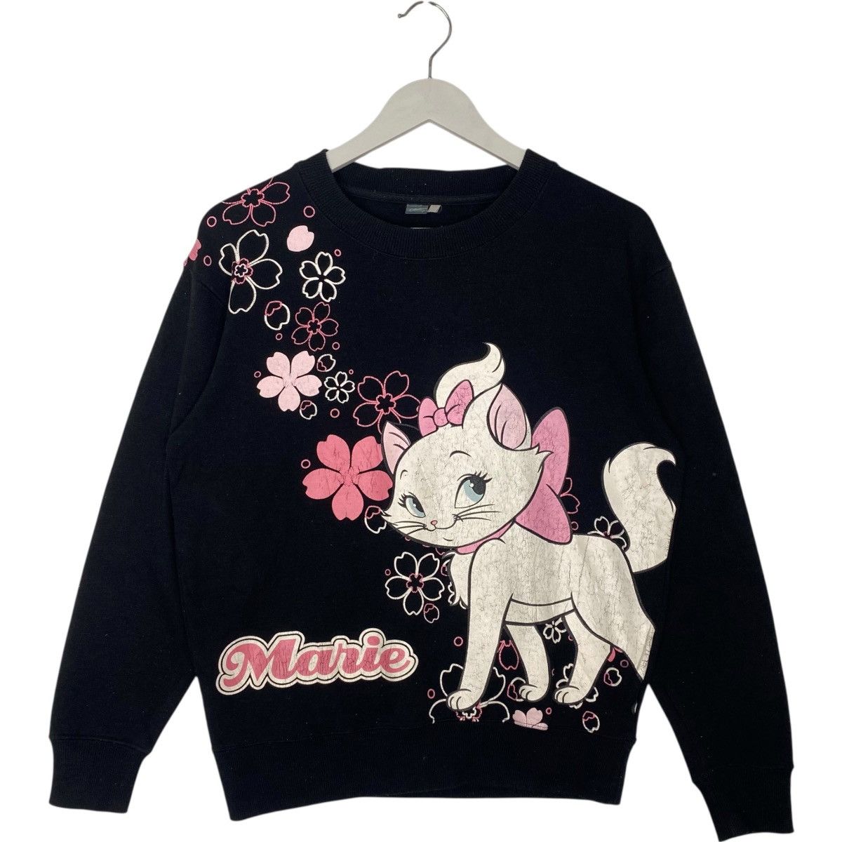 Vintage Vintage Disney Marie Crewneck Sweatshirt Black Size M Size US M / EU 48-50 / 2 - 1 Thumbnail