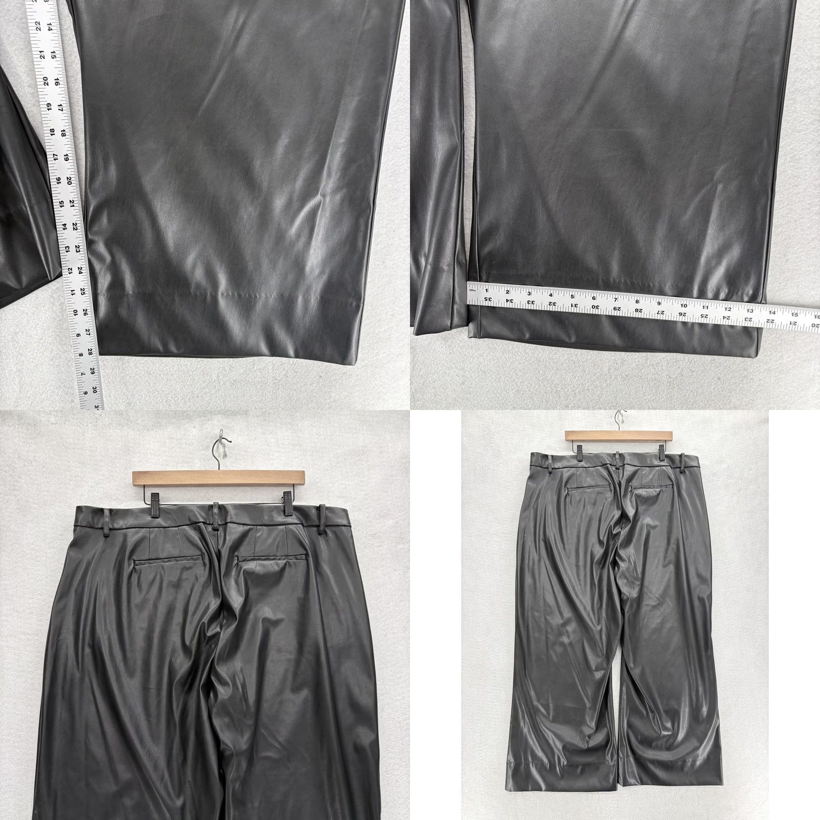 Torrid Torrid Studio Pants Womens 22 Black Wide-Leg Dress Pants Lined Pockets Zip Front 28in Inseam Size 40" / US 18 - 8 Thumbnail