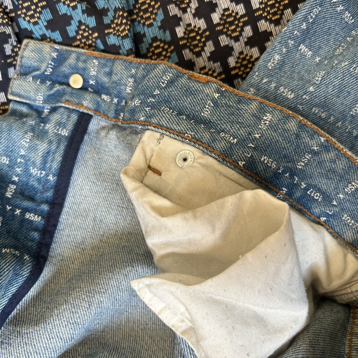 1017 ALYX 9SM MMW x 1017 Alyx 9SM Check Logo Cargo Denim Light Blue Size US 34 / EU 50 - 11 Thumbnail