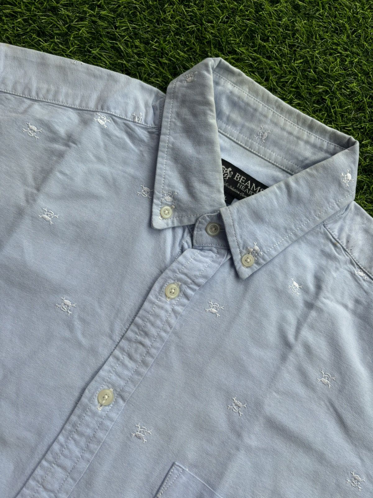 Beams Plus Beams Heart Skull Shirt Size US L / EU 52-54 / 3 - 4 Thumbnail