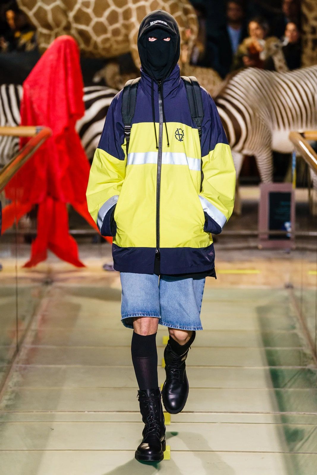 Pre-owned Vetements F/w'19 Hi Vis Anarchy Parka Jacket In Yellow