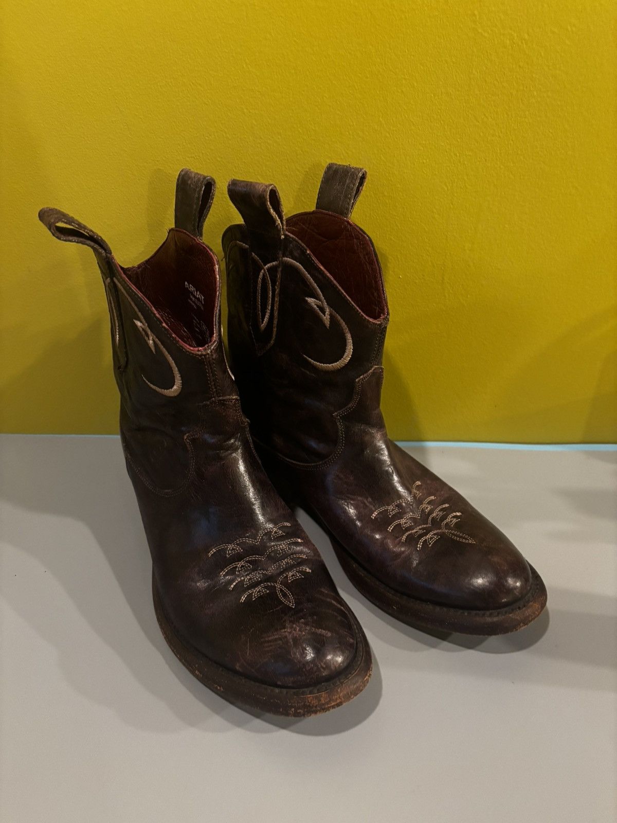 Ariat Women’s dark brown leather boots1204 Size US 7.5 / IT 37.5 - 10 Thumbnail