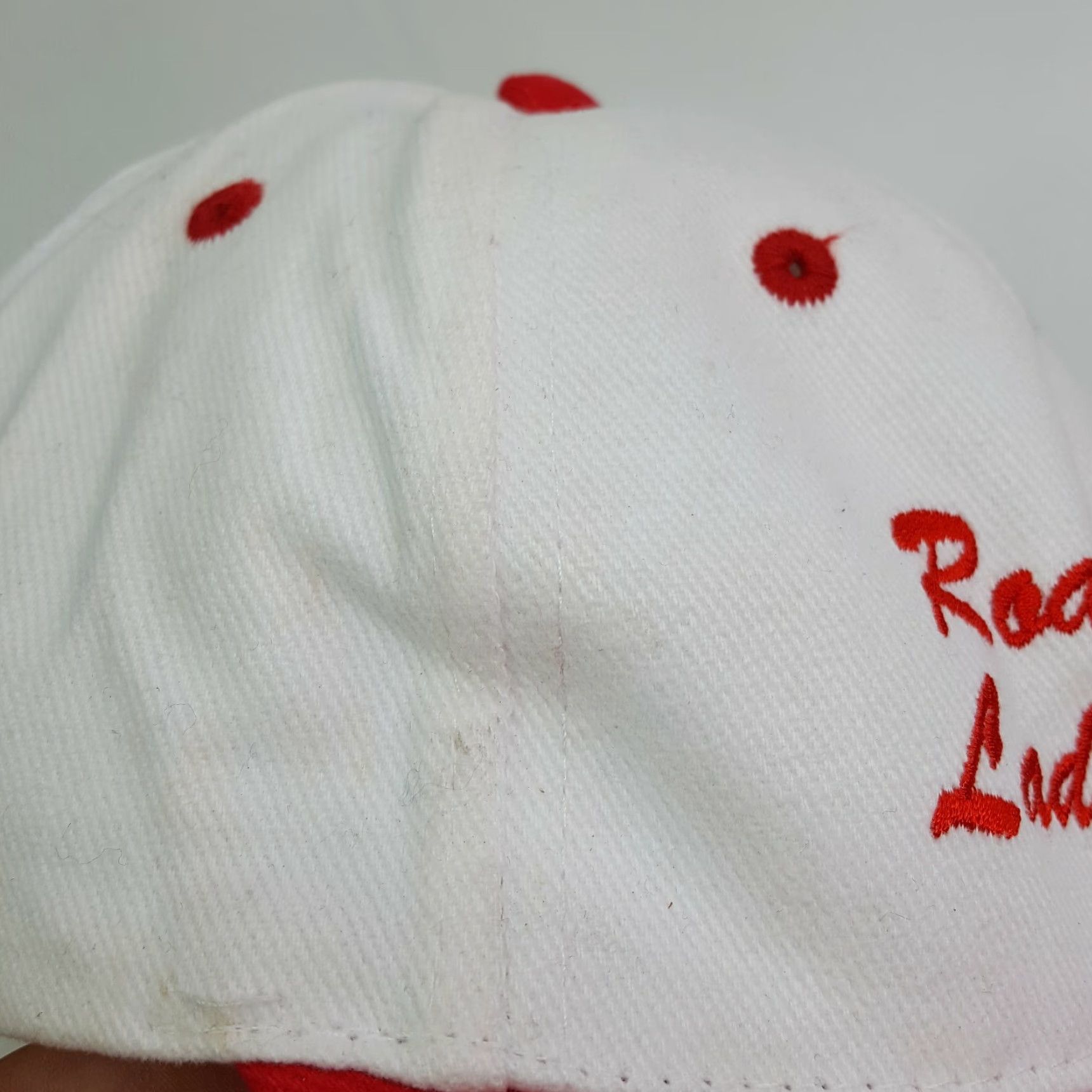Etro VINTAGE Lady Raiders Hat Baseball Cap Retro College Snapback ATT Headwear Unisex Adjustable Twill White 90s Y2K Sports Basketball University Colleg e Size ONE SIZE - 6 Thumbnail