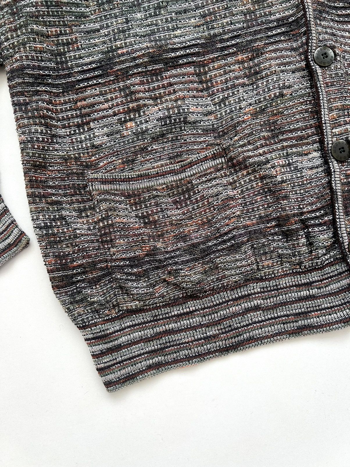 Missoni × Vintage Missoni Sport Vintage Textured Knitted Multicolour Cardigan Size US XL / EU 56 / 4 - 8 Thumbnail