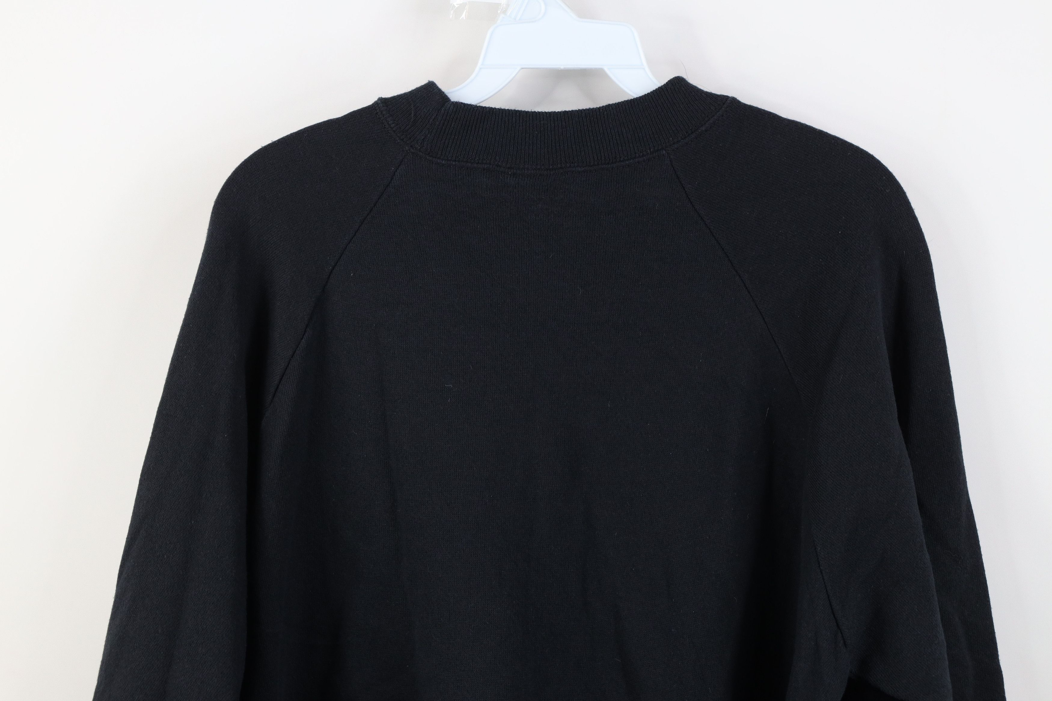 Vintage Vintage 90s Christmas Seasons Greetings Sweatshirt Black USA Size L / US 10 / IT 46 - 14 Thumbnail