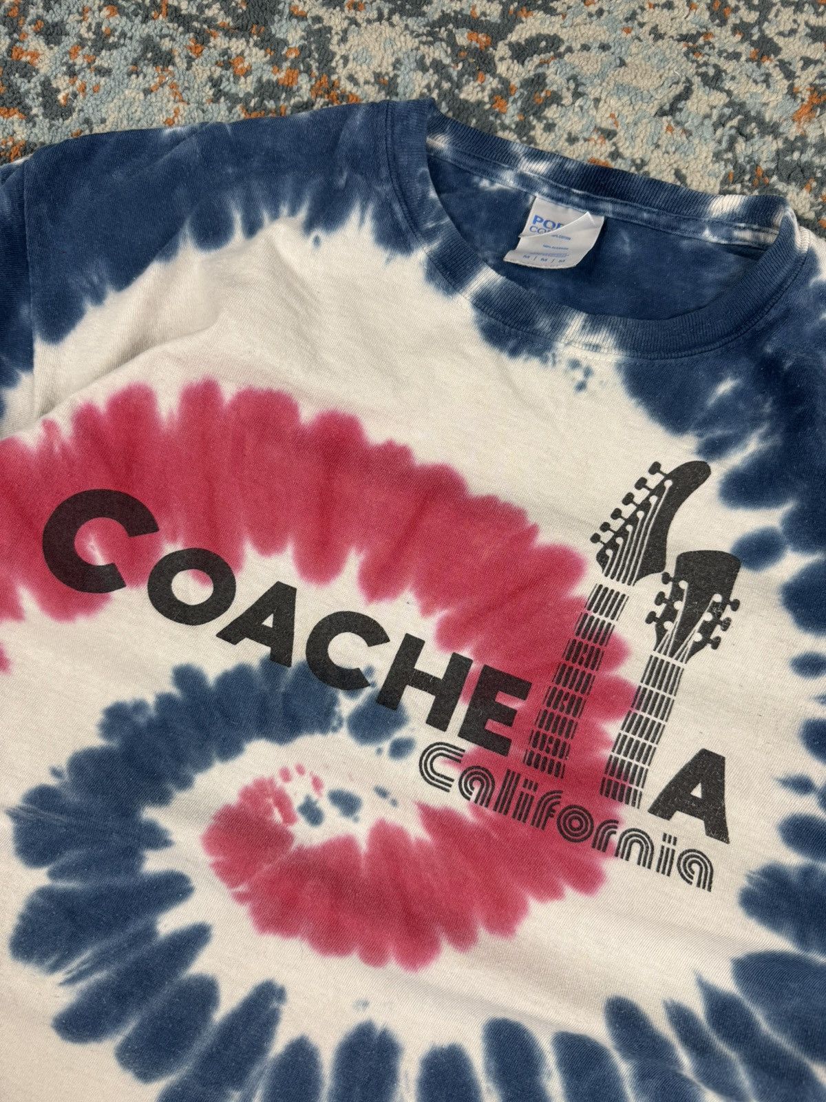 Vintage Vintage Y2K Coachella festival california tie dye swirl tee Size US M / EU 48-50 / 2 - 8 Thumbnail