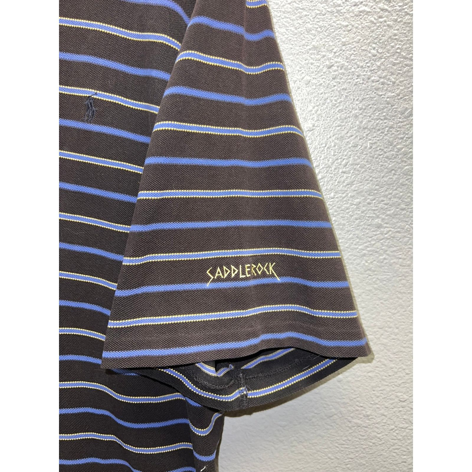 Vintage Ralph Lauren Golf Polo Shirt Black Purple Saddlerock XL Size US XL / EU 56 / 4 - 4 Thumbnail