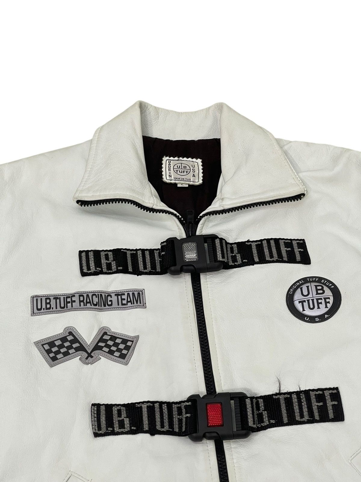 Rap Tees Rare Vtg 90s y2k UB Tuff Leather Jacket Hip Hop 6🟩5 Size US M / EU 48-50 / 2 - 12 Thumbnail
