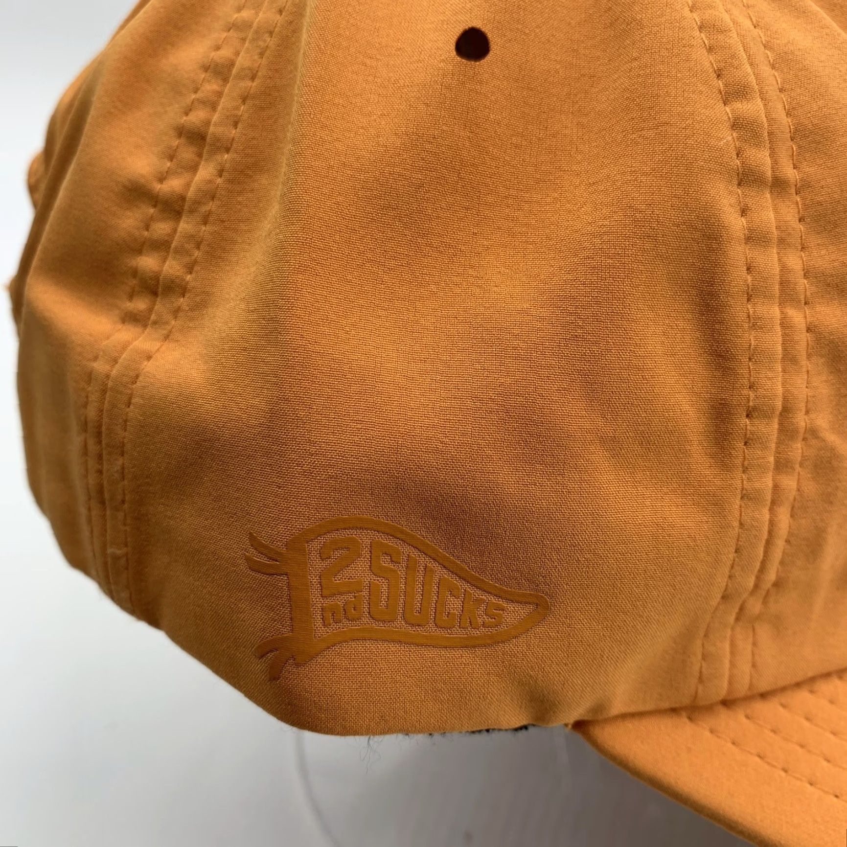 Logo 7 Hall of Fame Hat Mens Orange One Size Adjustable Strap Back Logo 2nd Sucks Baseball Cap Size ONE SIZE - 5 Thumbnail