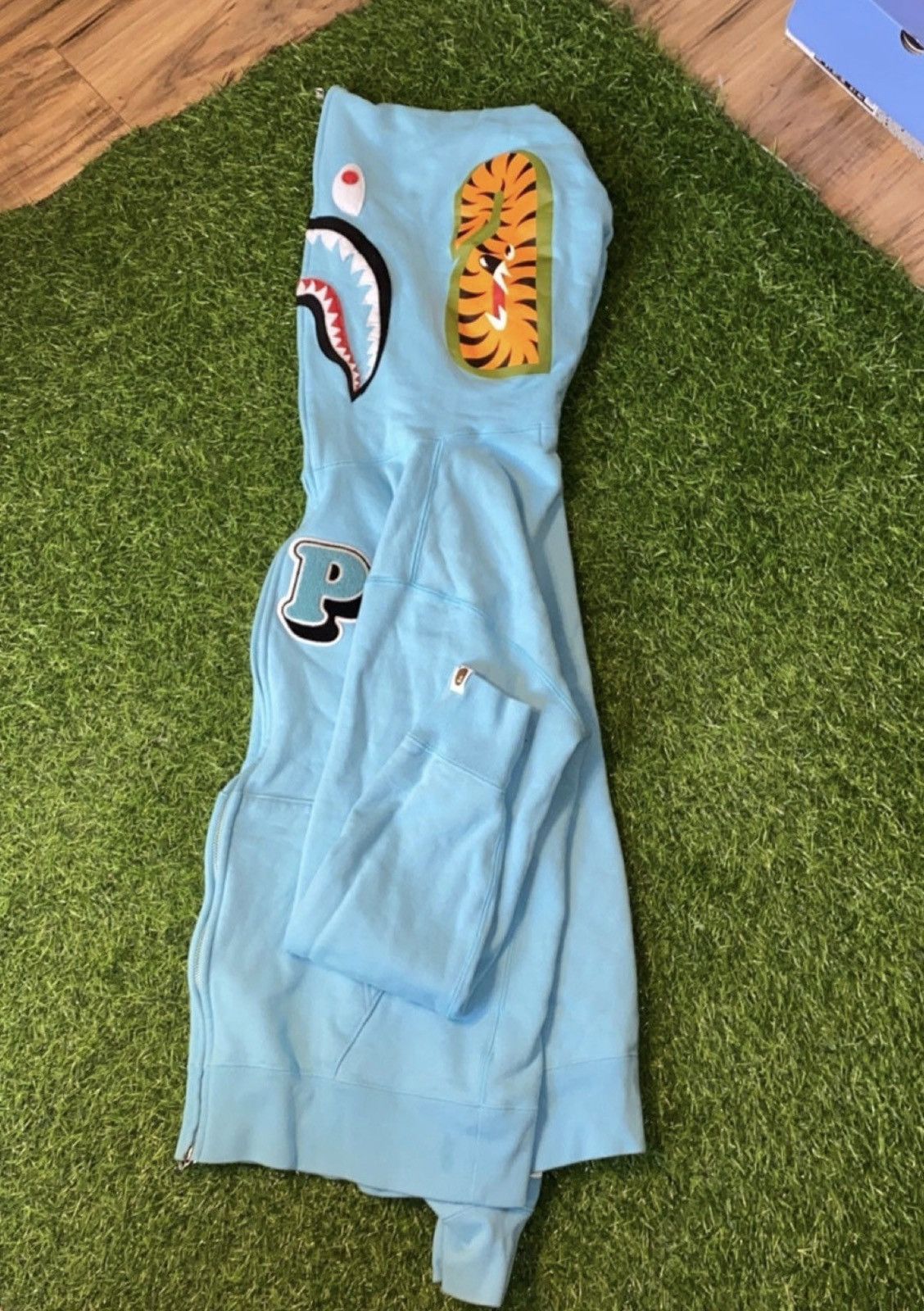 Bape 2022 Bape Multi Fonts Shark full zip hoodie FW21 baby SAX Size US XXL / EU 58 / 5 - 4 Thumbnail