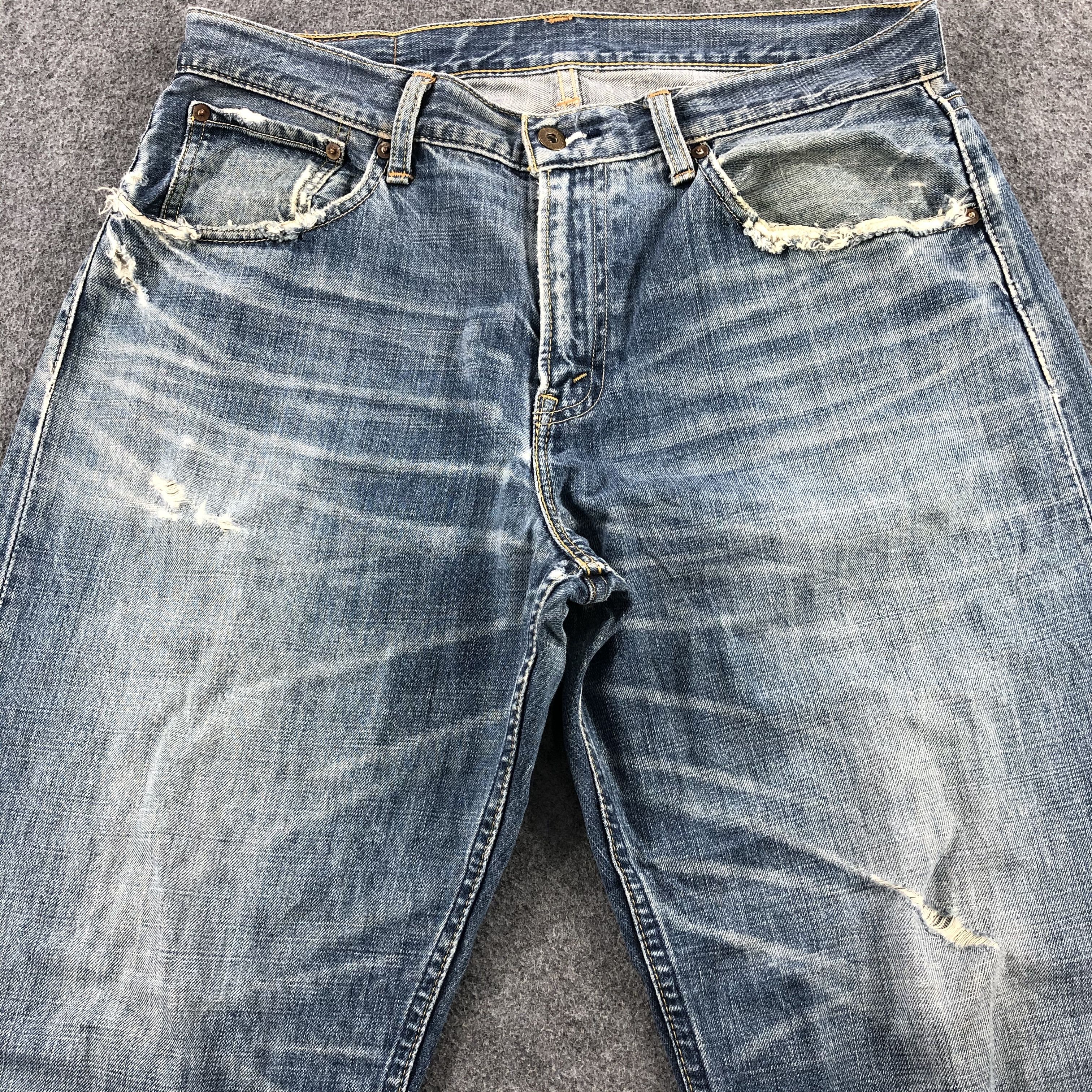 Levi's × Vintage 90s Vintage Blue Wash Levis 504 Jeans-JM2009 Size US 35 - 3 Thumbnail